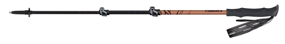 Masters Pathfinder Compact Lite vandrestav i kobber og Brun