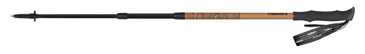 Masters Hiker Antishock CSS vandrestav i kobber og Brun