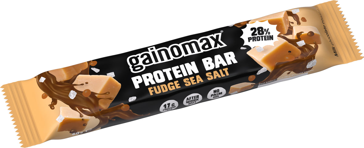 Gainomax Protein Bar Fudge Sea Salt proteinbar 60 g