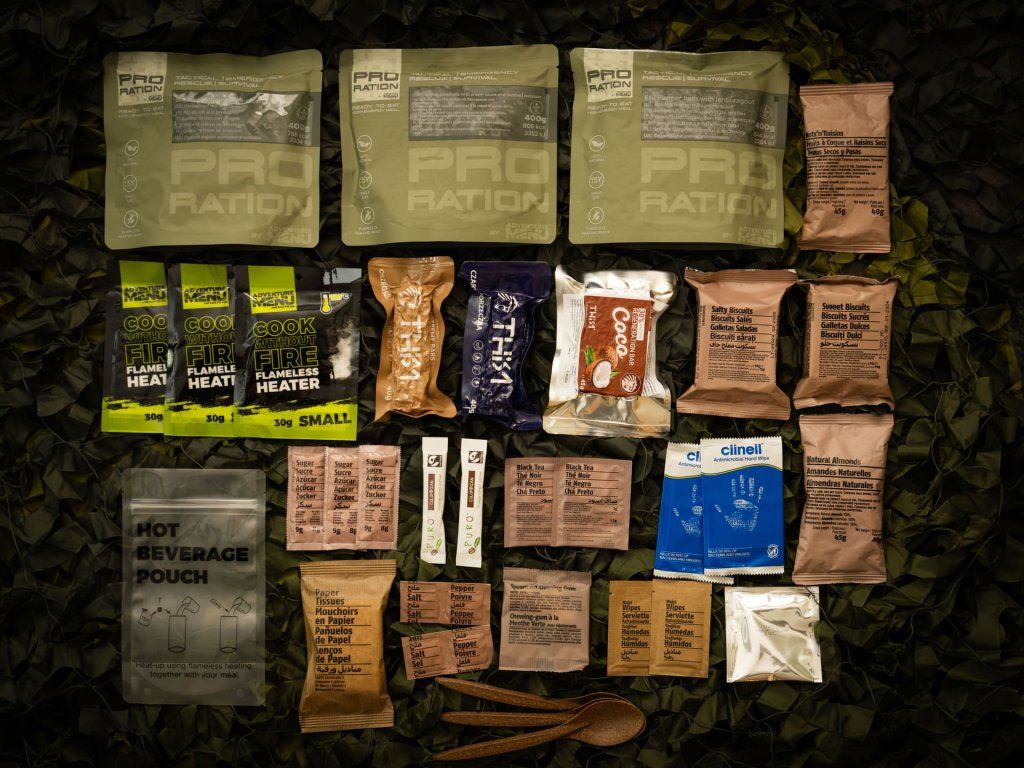 Pro-ration Ultimate Tactical Ration dagsration Menu III, grå pose (2)