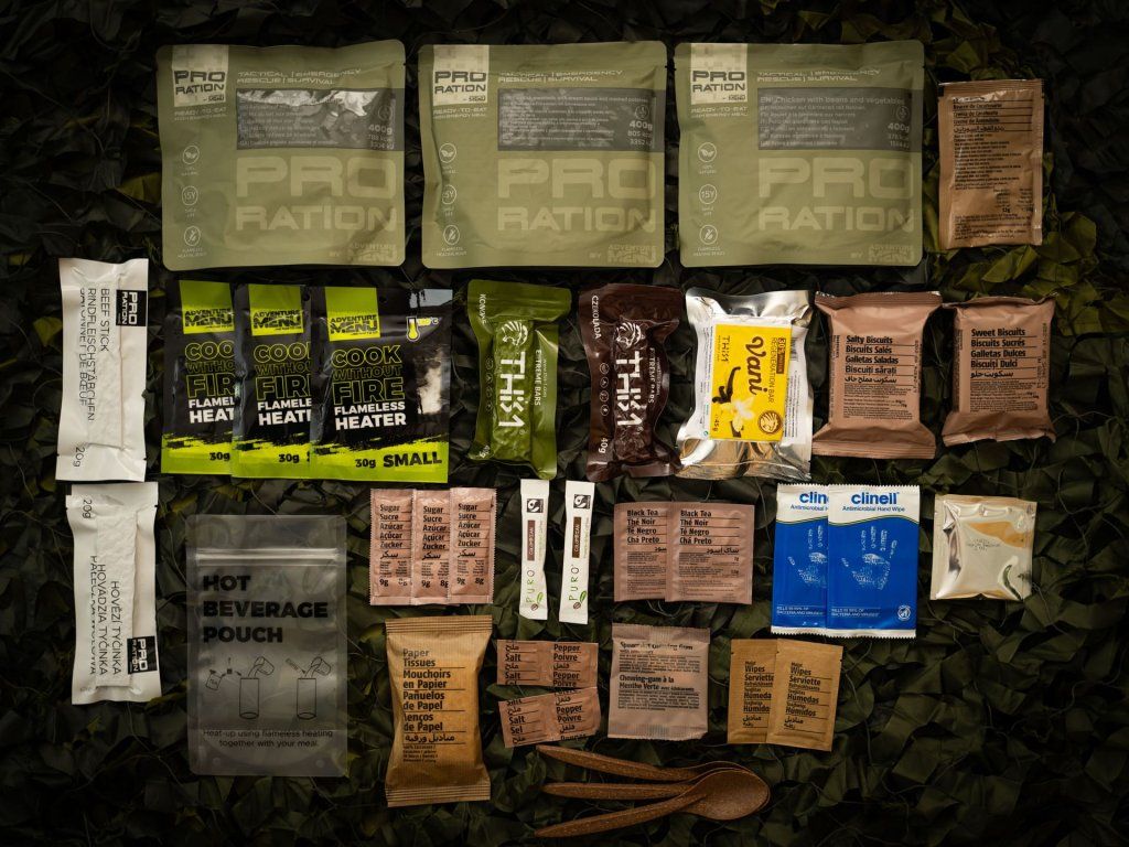 Pro-ration Ultimate Tactical Ration dagsration Menu V, grå pose (2)