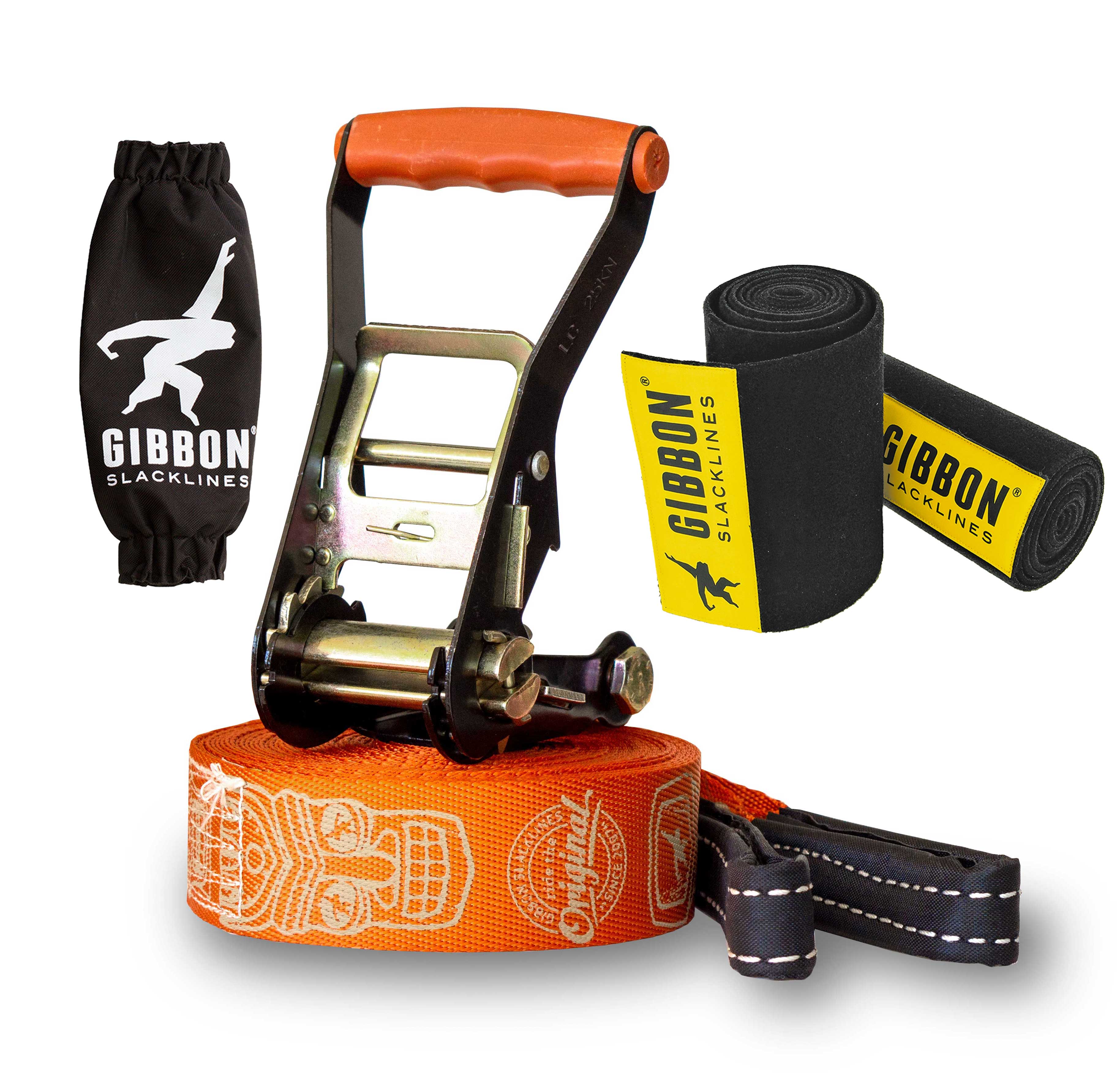 Gibbon - Slackline-Set Travelline Treewear Set - Brown