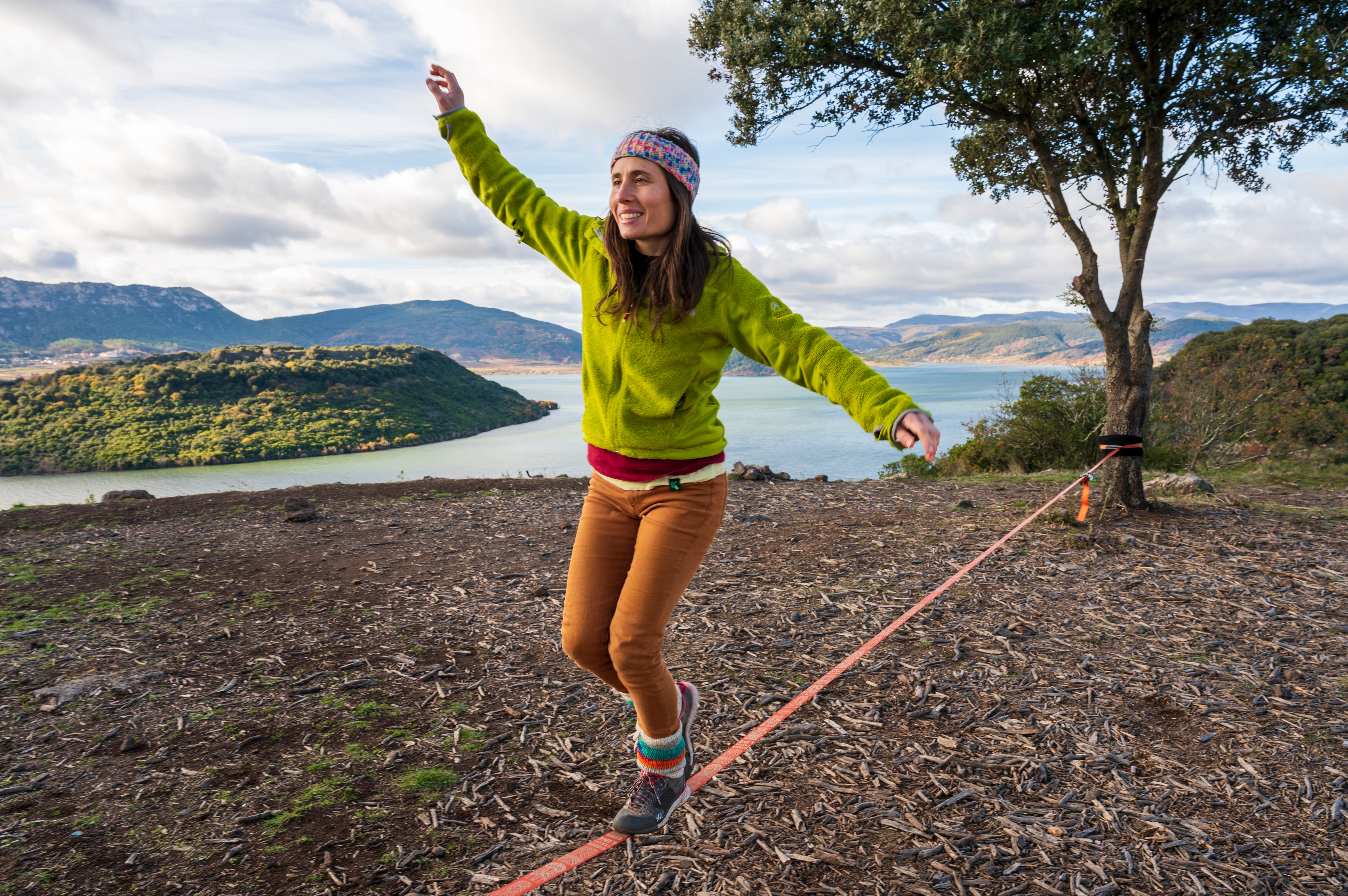 Gibbon - Slackline-Set Travelline Treewear Set - Brown