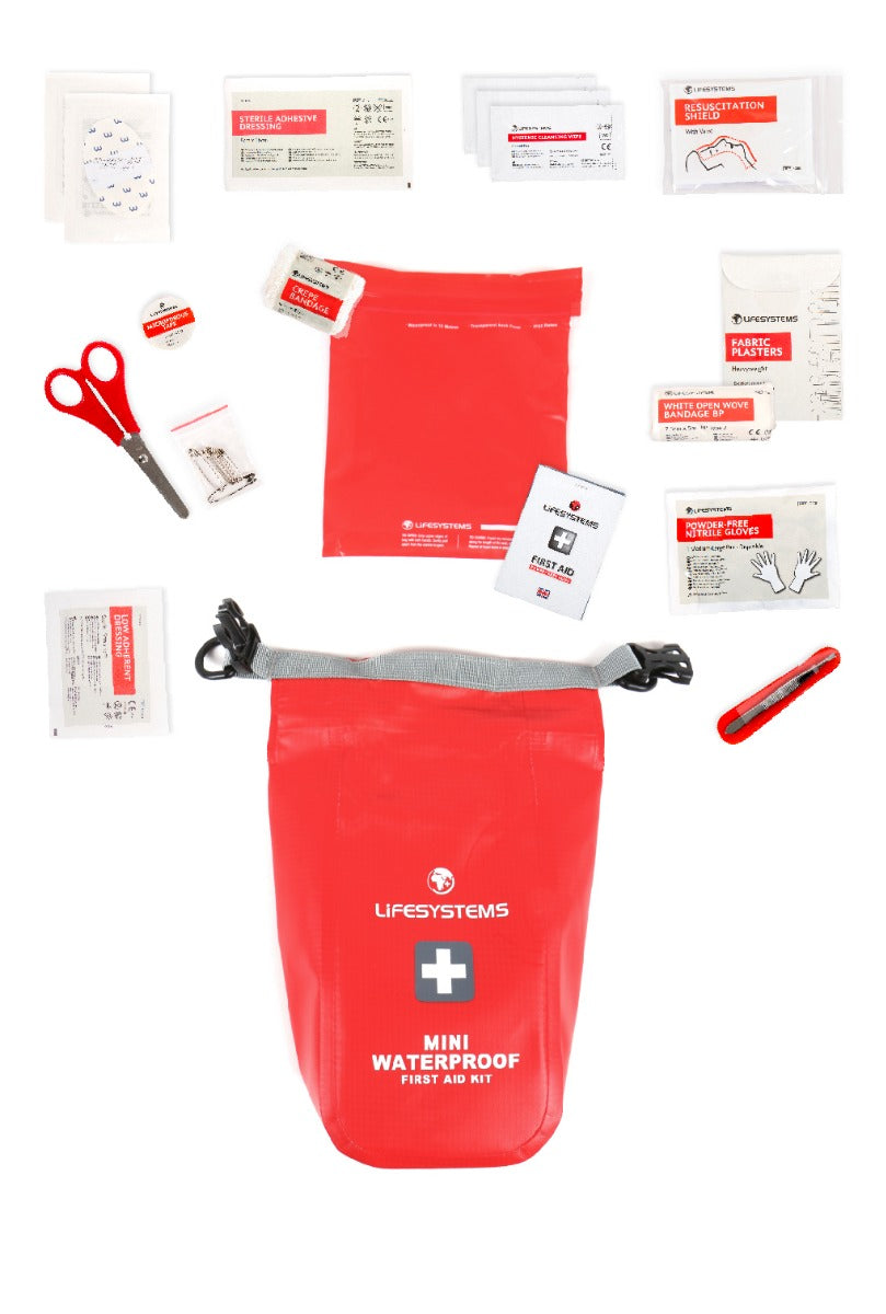 LifeSystems Mini Waterproof vandtæt førstehjælpssæt, rød (2)