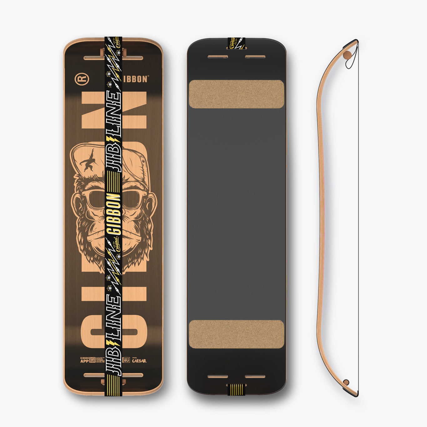 Gibbon - Giboard Set Caesar Jib - Midnight Black