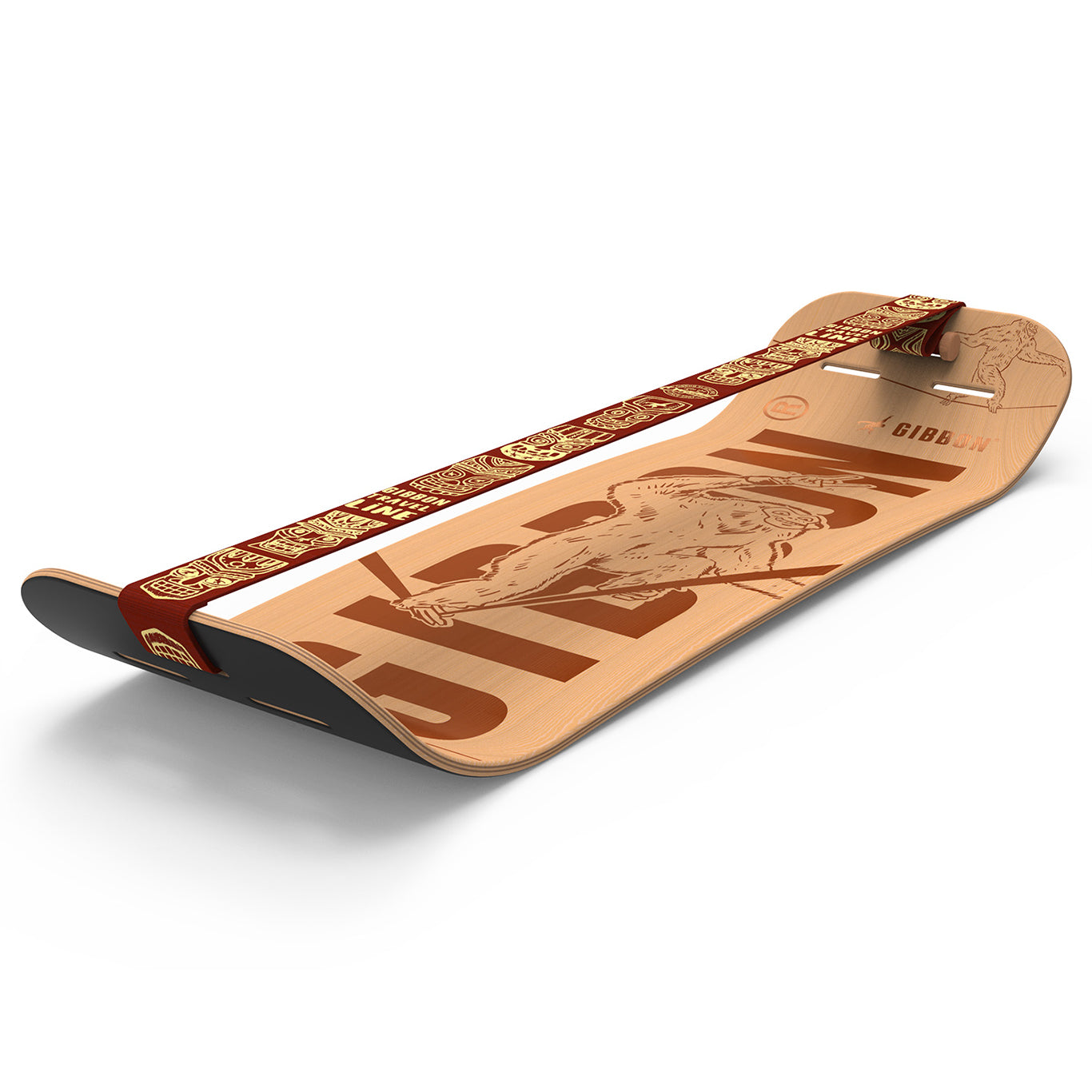 Gibbon - Board Set Giboard Set - Roots Rocker Travel - Brown