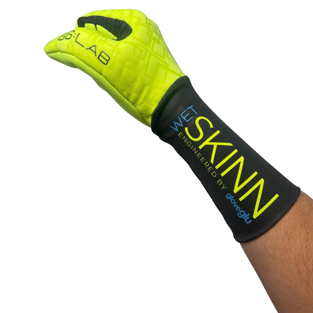GloveGlu - Handske Wet Skinn Junior - Fluorescent Yellow/Black