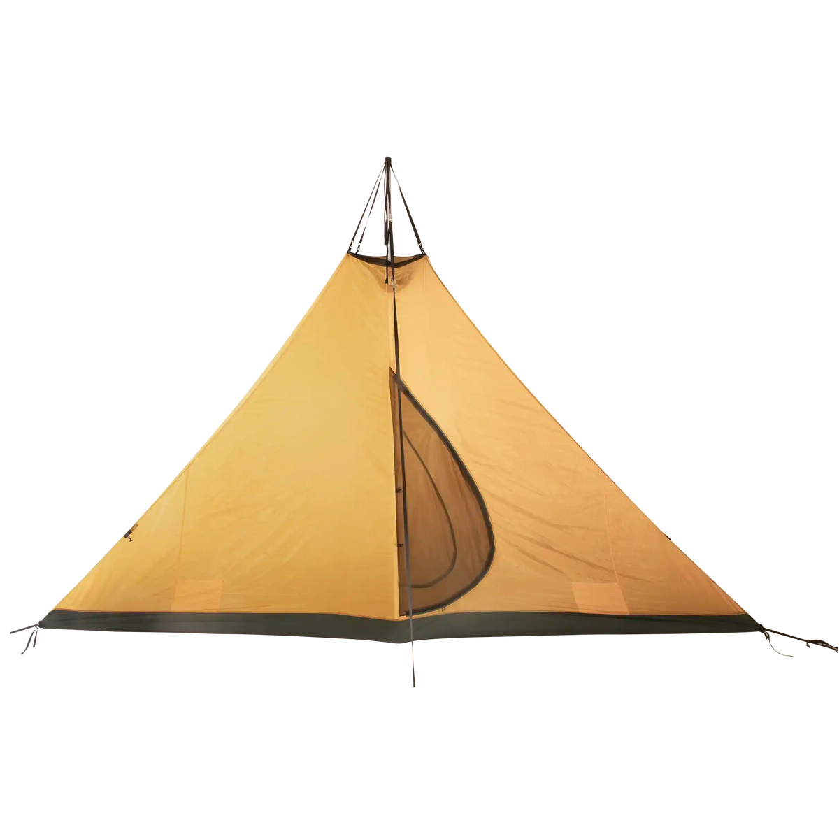 Tentipi Halvt indertelt Comfort med to døre til Nordic tipi 7 i gul