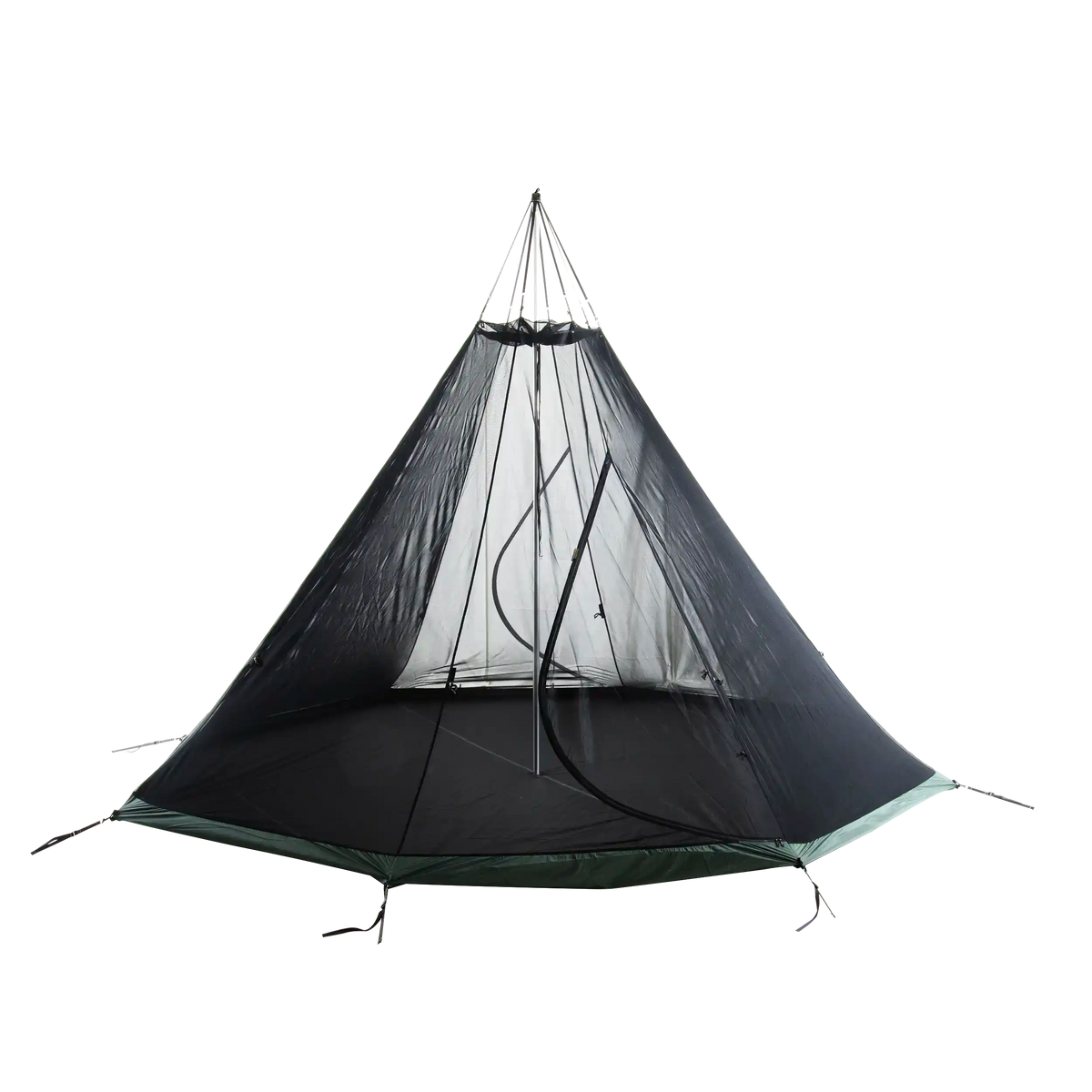 Tentipi Myggenet-indertelt Base med to døre til Nordic tipi 7 i sort (4)
