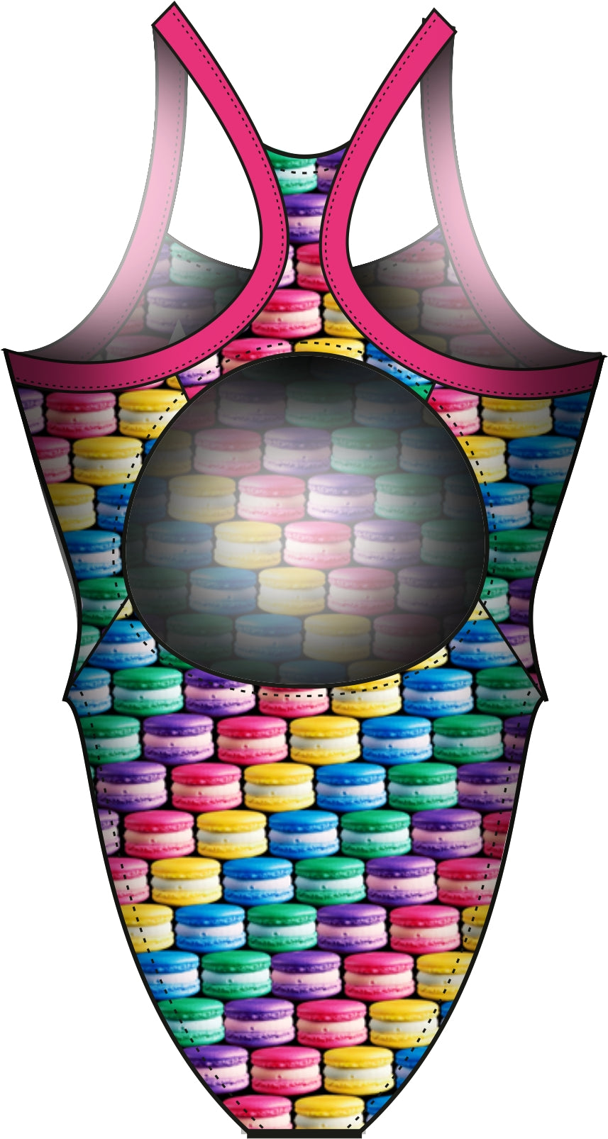 Diana Sport - Badedragter JR. Macarons jr, print - Multicolour