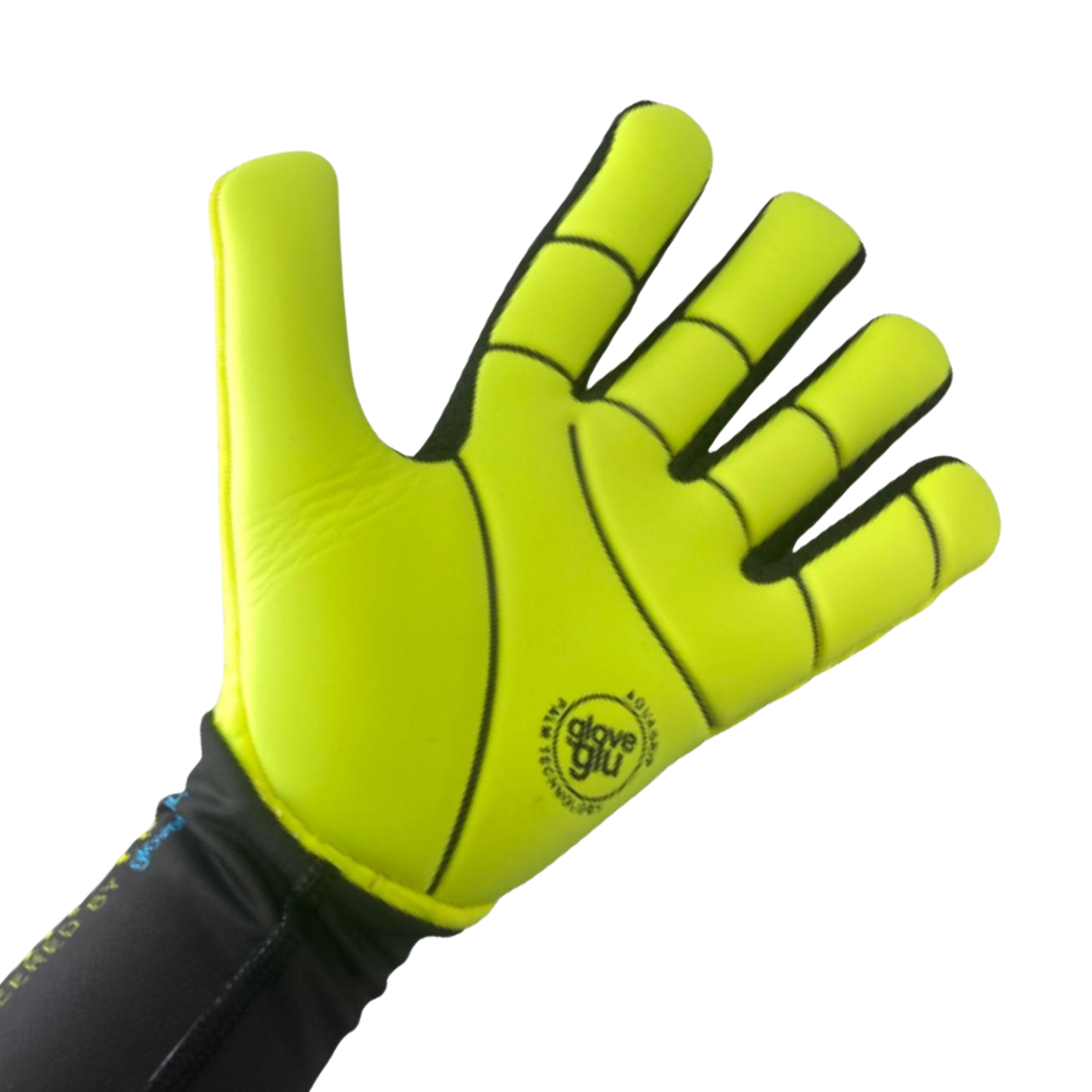 GloveGlu - Handske Wet Skinn Junior - Fluorescent Yellow/Black