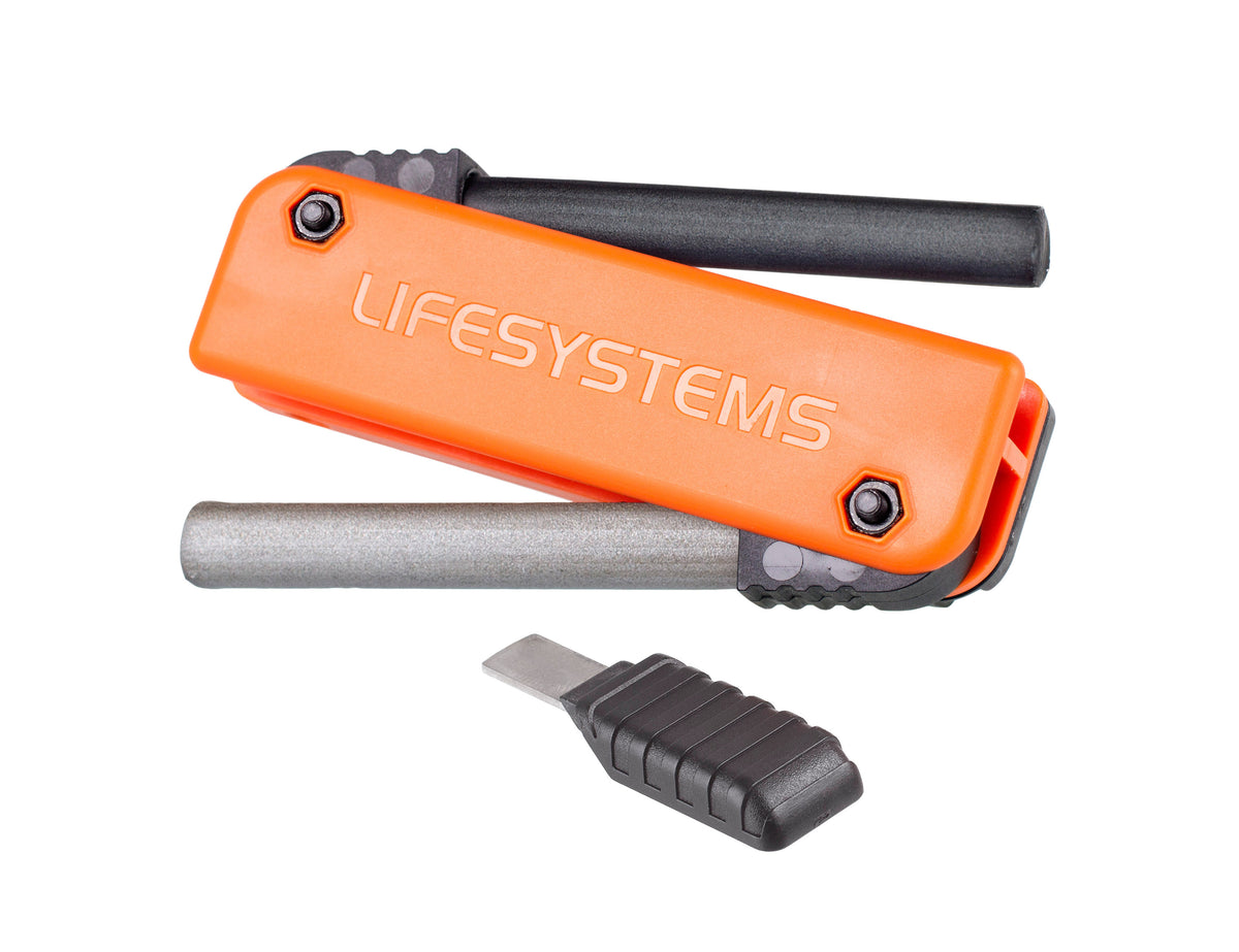 LifeSystems Dual Action fyrstål i orange med magnesiumstav