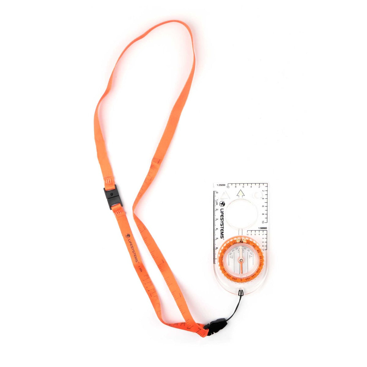 LifeSystems Expedition kompas med klar basisplade og orange bezel (2)