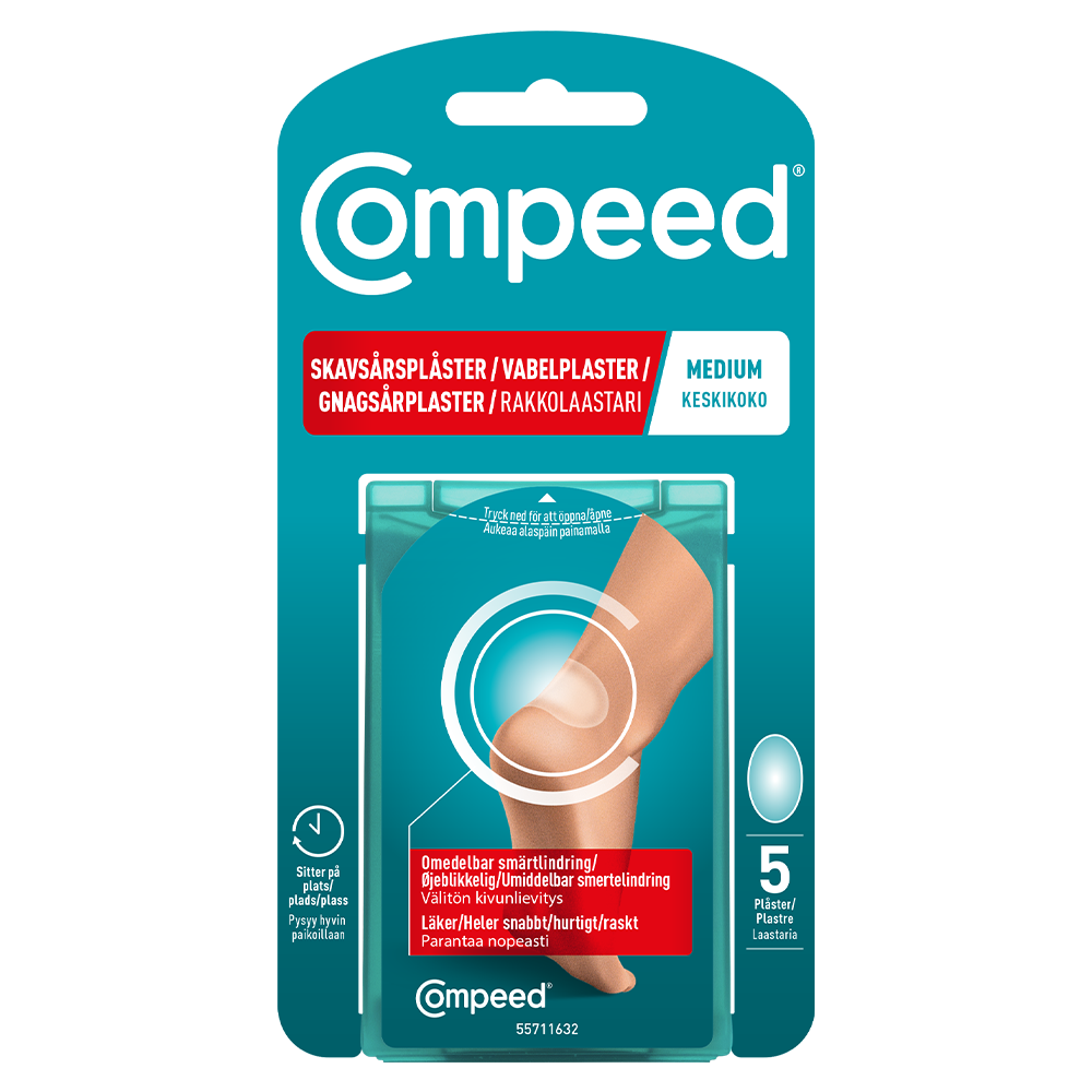 Compeed Vabel Medium vabelplaster, 5 stk., ny emballage, turkis