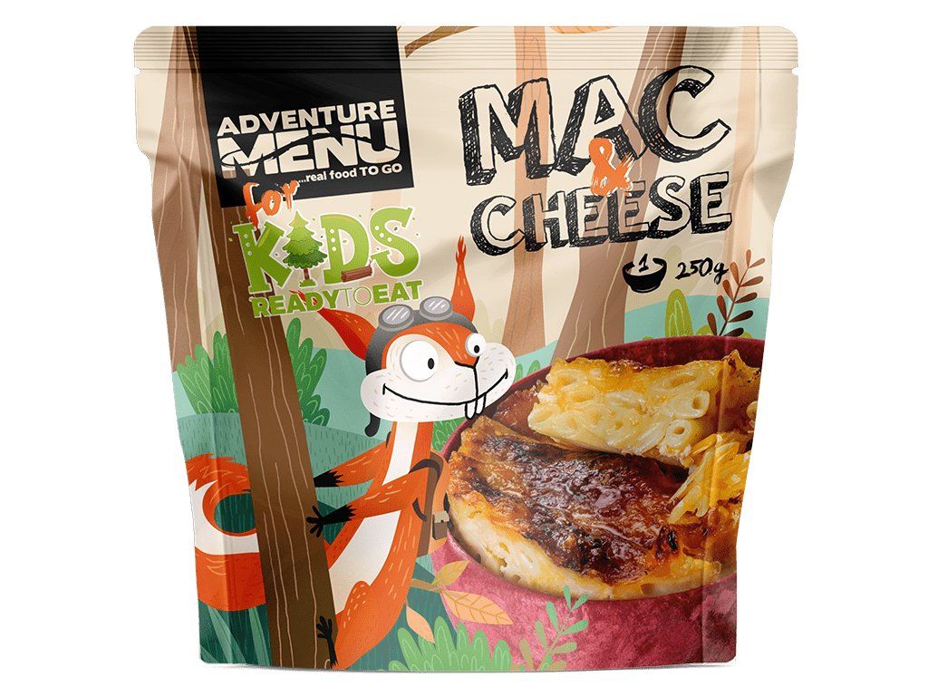 Adventure Menu Mac and cheese, færdigret til børn, beige emballage