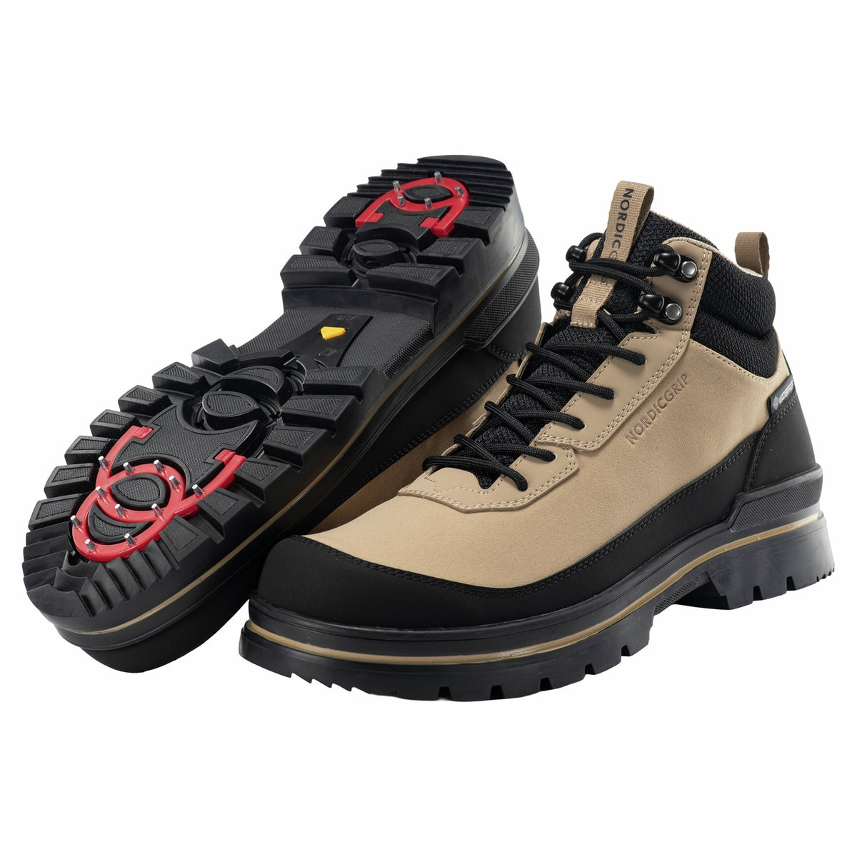 Nordic Grip Oslo piggsko i beige (2)