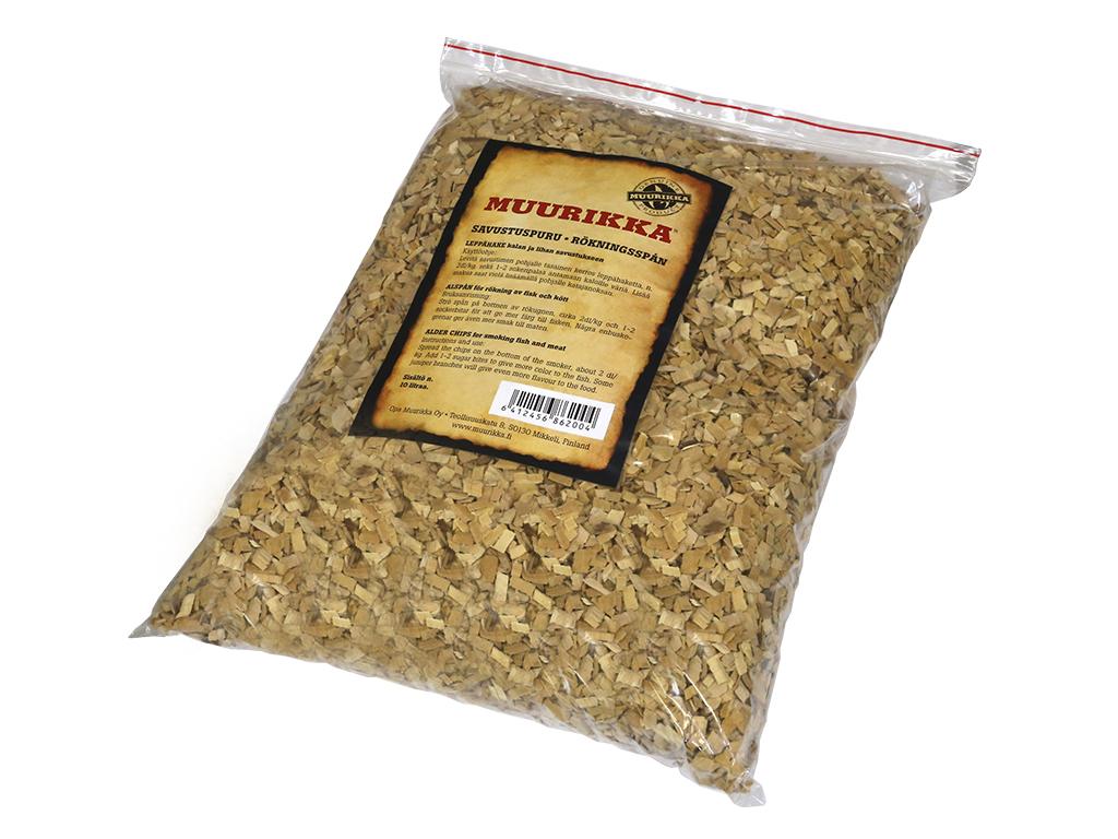 Muurikka røgespåner af elletræ i pose med 10 liter, beige (2)
