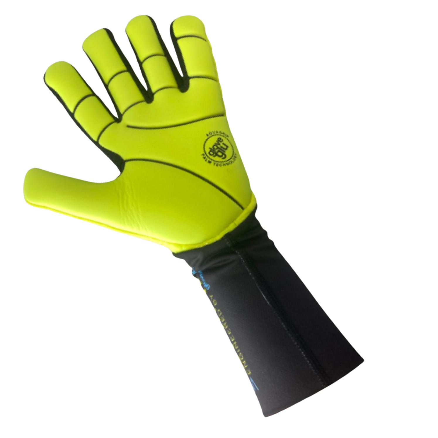 GloveGlu - Handske Wet Skinn Junior - Fluorescent Yellow/Black