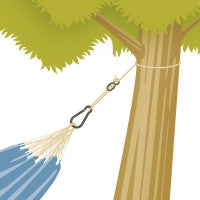 LA SIESTA® - Allround Tree and Pole Suspension Set for Hammocks