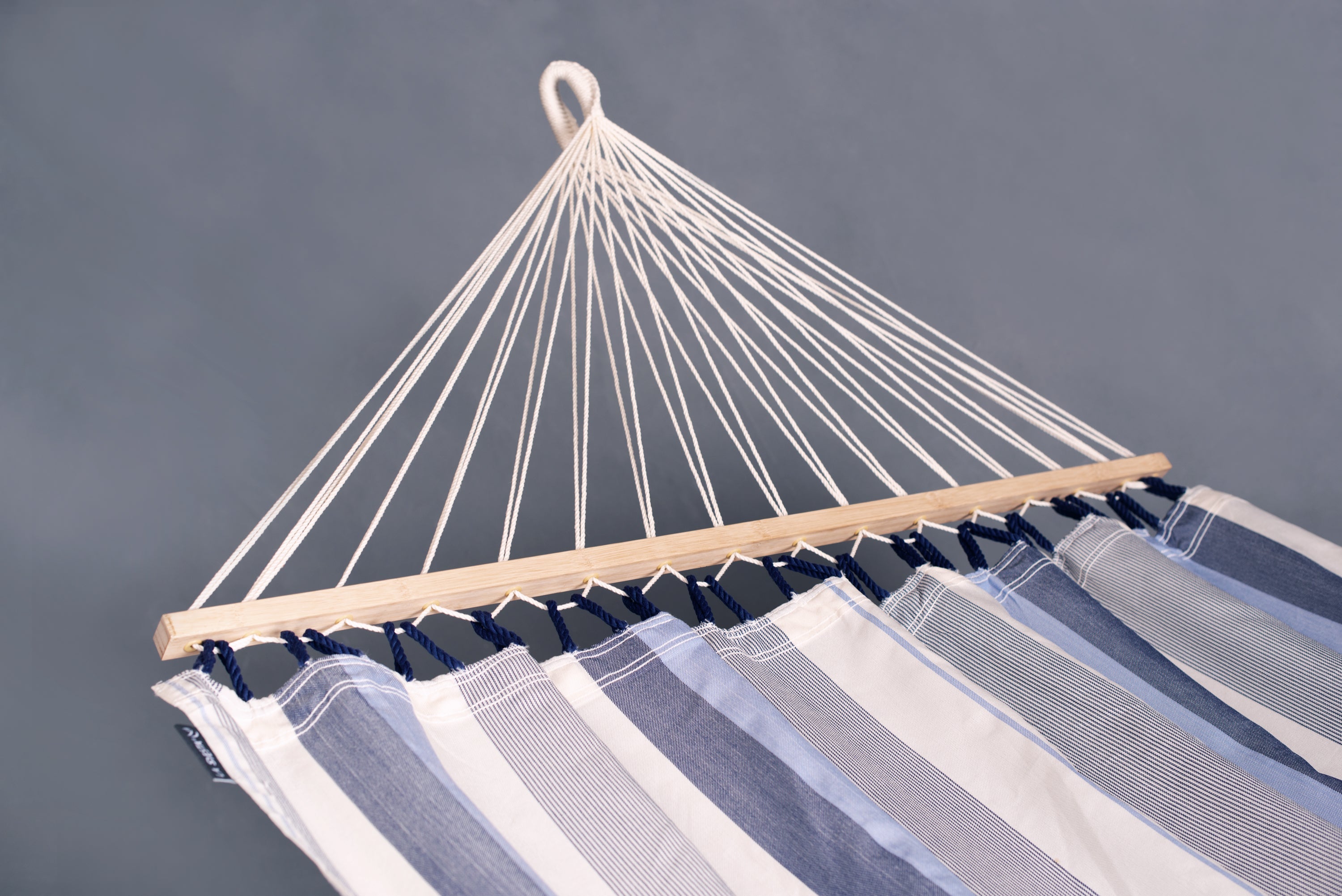 LA SIESTA® - Alisio Single-hængekøje med tværpind outdoor - Sea Salt