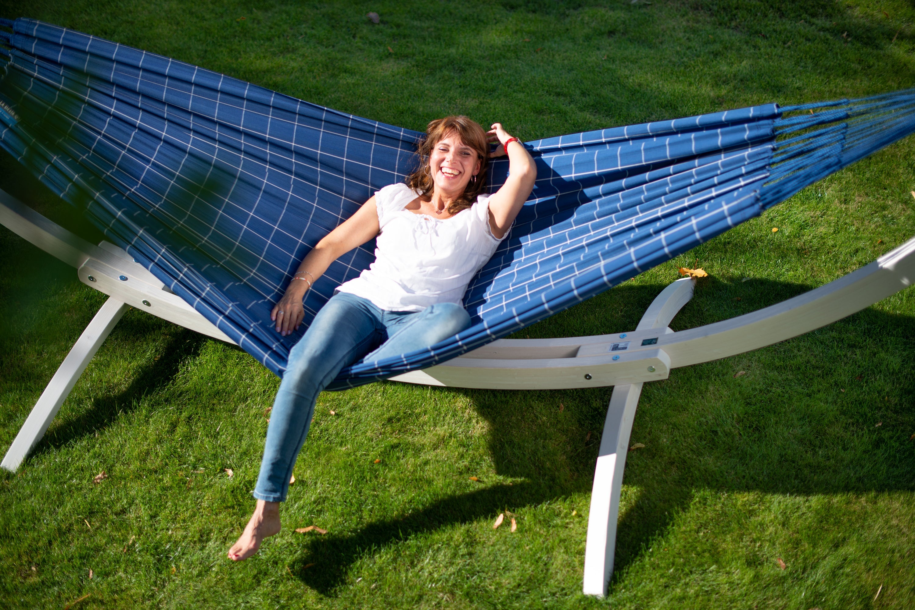 LA SIESTA® - Brisa Dobbelt-hængekøje outdoor - Marine