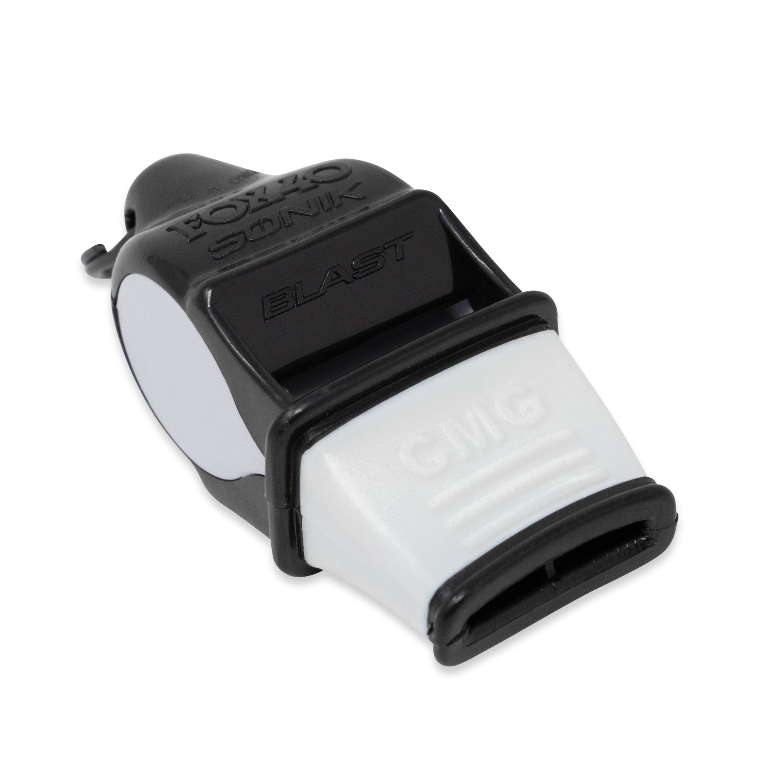 Fox 40 - Dommerfløjter med "Breakaway" snor Sonik Blast CMG - Black/White