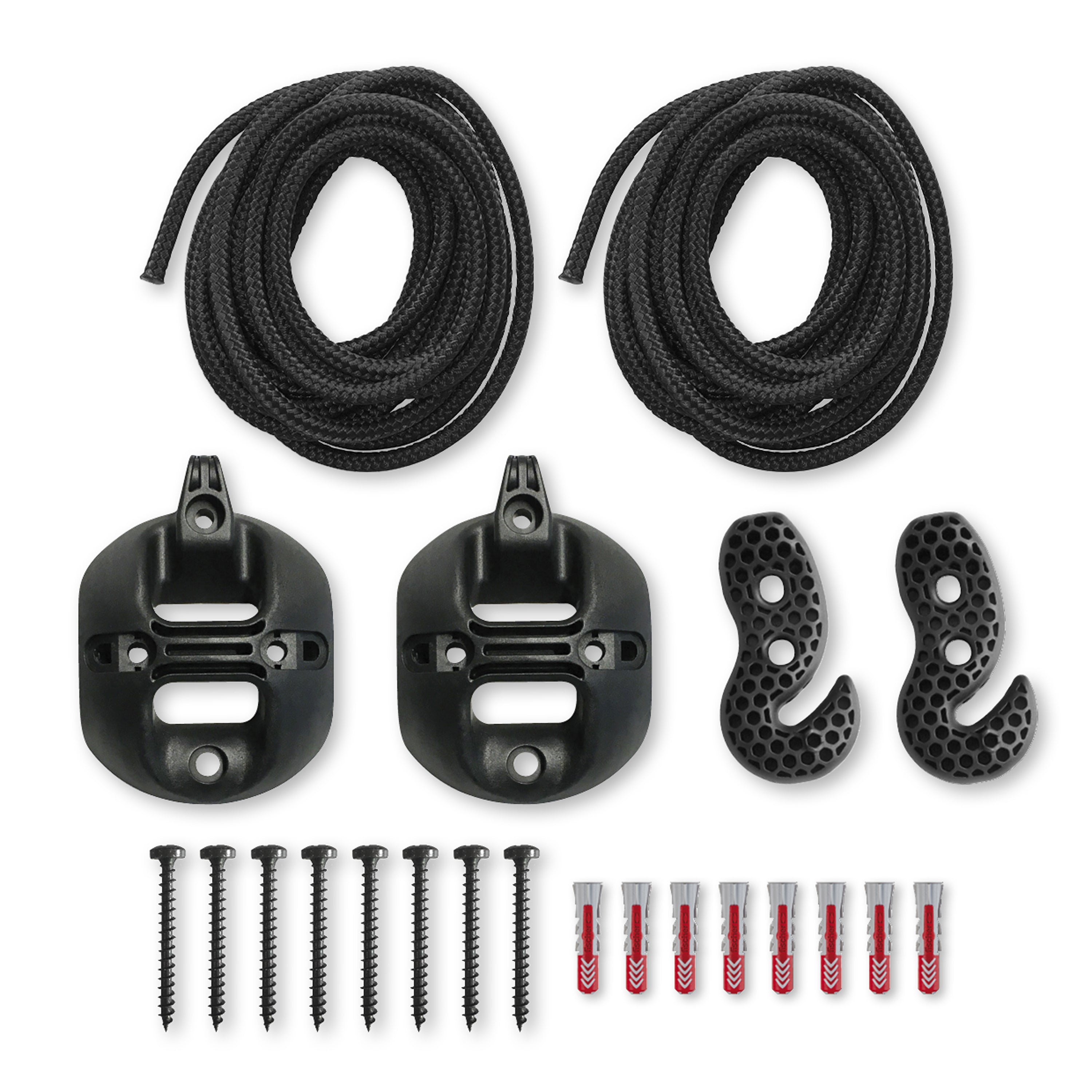 LA SIESTA® - CasaMount 2rope til hængekøjer - Black