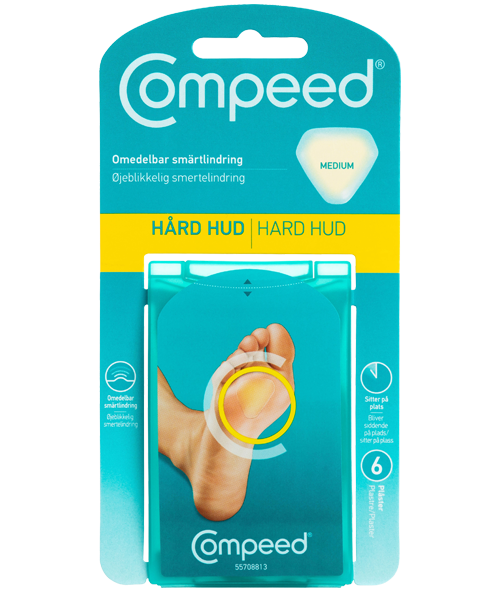 Compeed - Hård hud 6 stk. pakn., til heling af hård hud