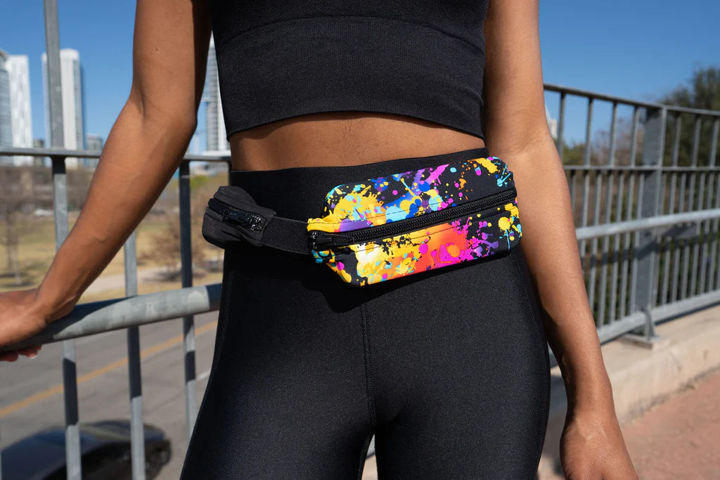 SPIbelt - Løbebælte Dual Pocket 8.9 - Black/Black Zipper