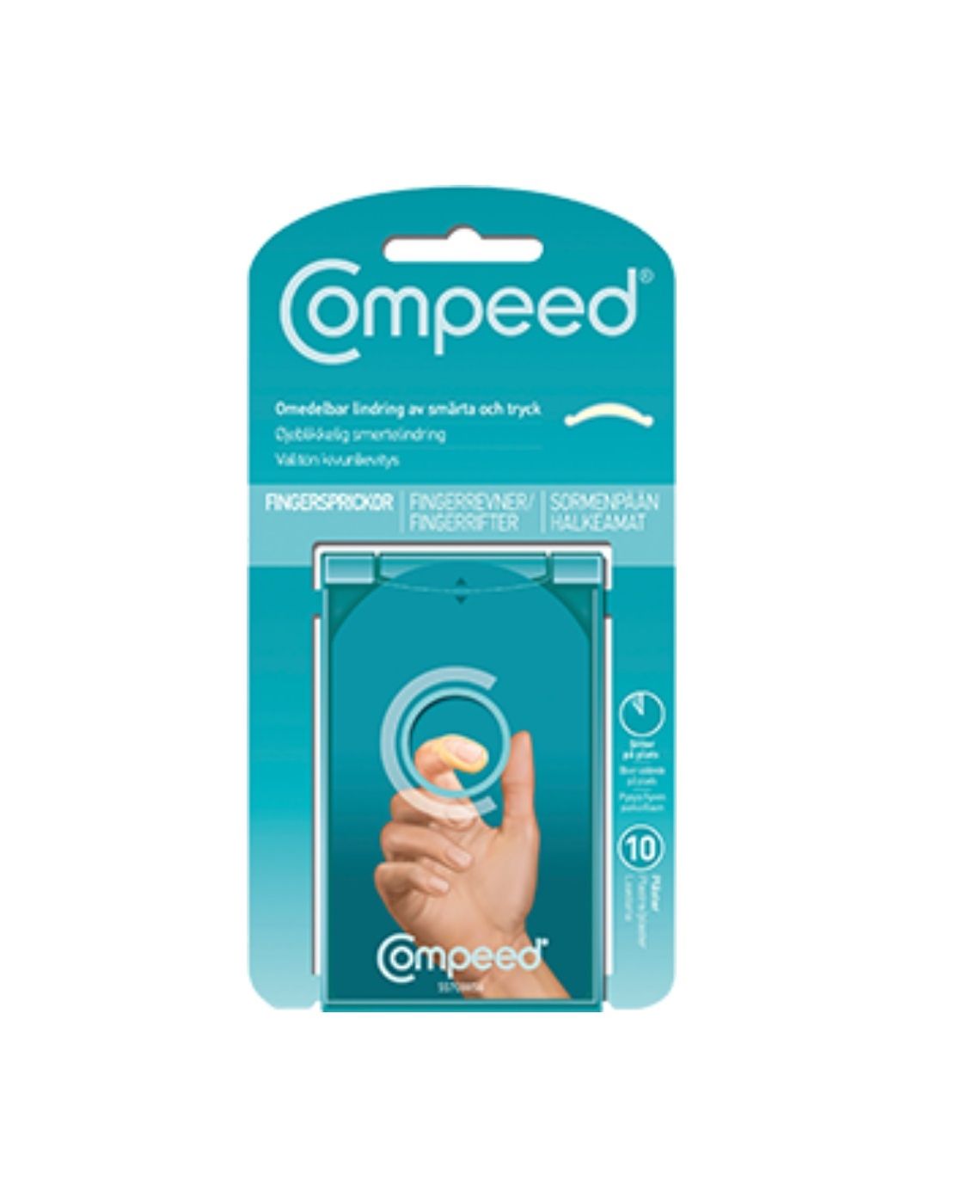 Compeed - Plastre til Fingerrevner, 10 stk. til Hurtig Lindring og Beskyttelse