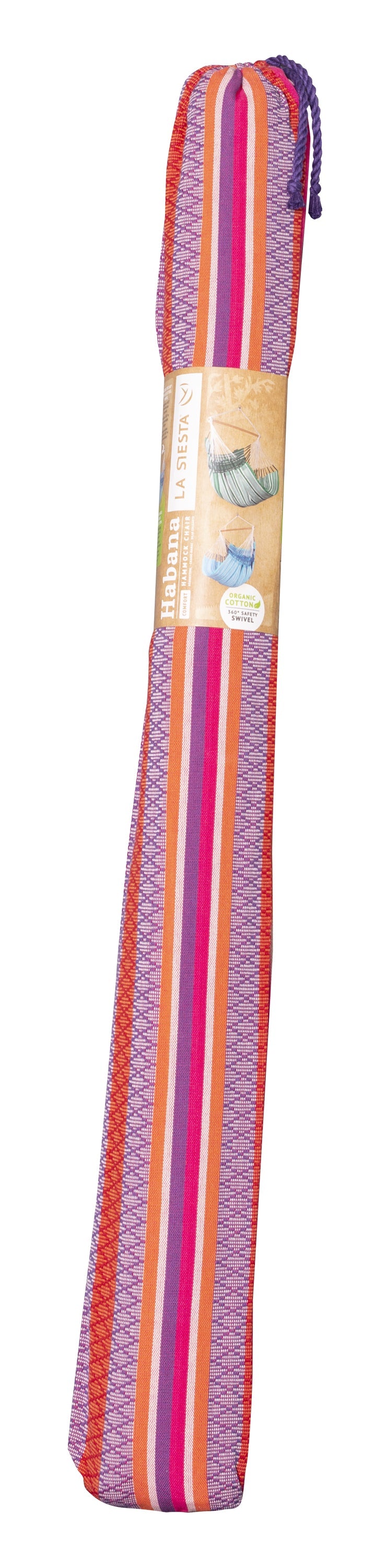 LA SIESTA® - Habana Kingsize hængestol i økologisk bomuld - Flamingo