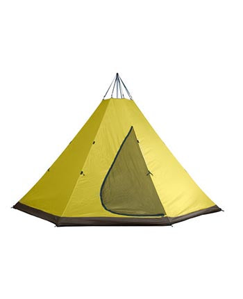 Tentipi Indertelt Base med to døre til Nordic tipi 9 i gul (2)