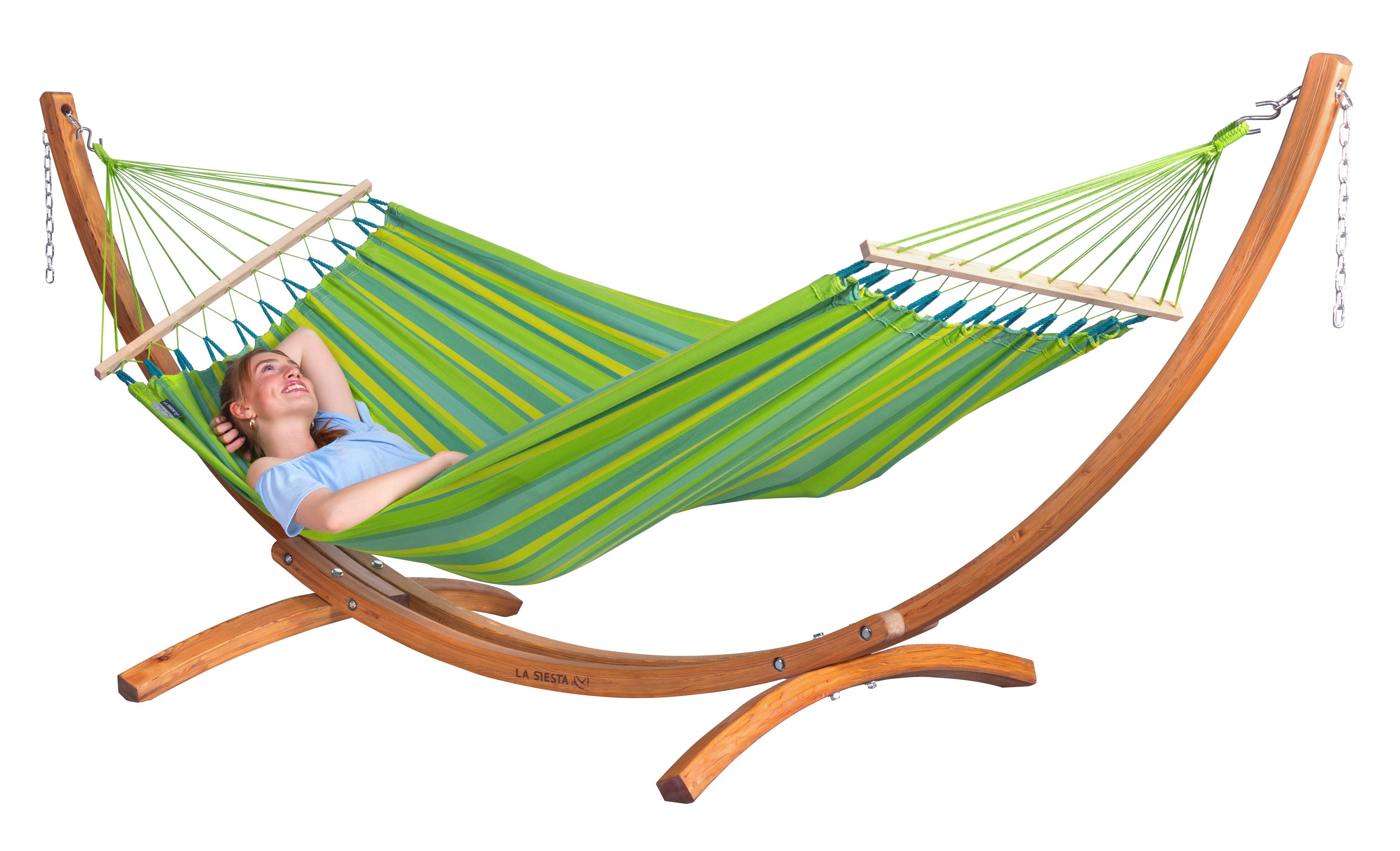 LA SIESTA® - Maera Stativ til single-hængekøjer - Eucalyptus