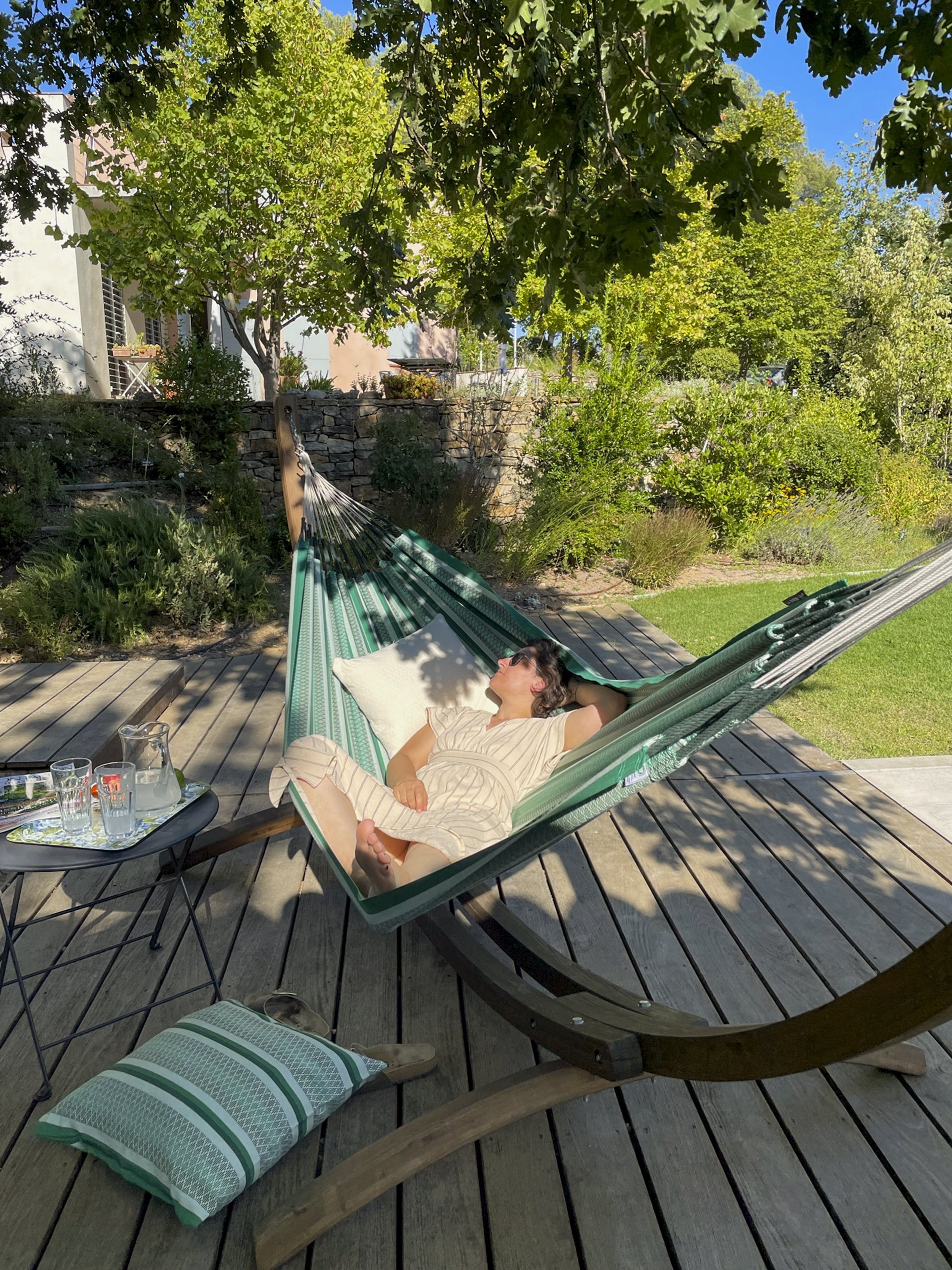 LA SIESTA® - Modesta dobbelt-hængekøje i økologisk bomuld - Agave