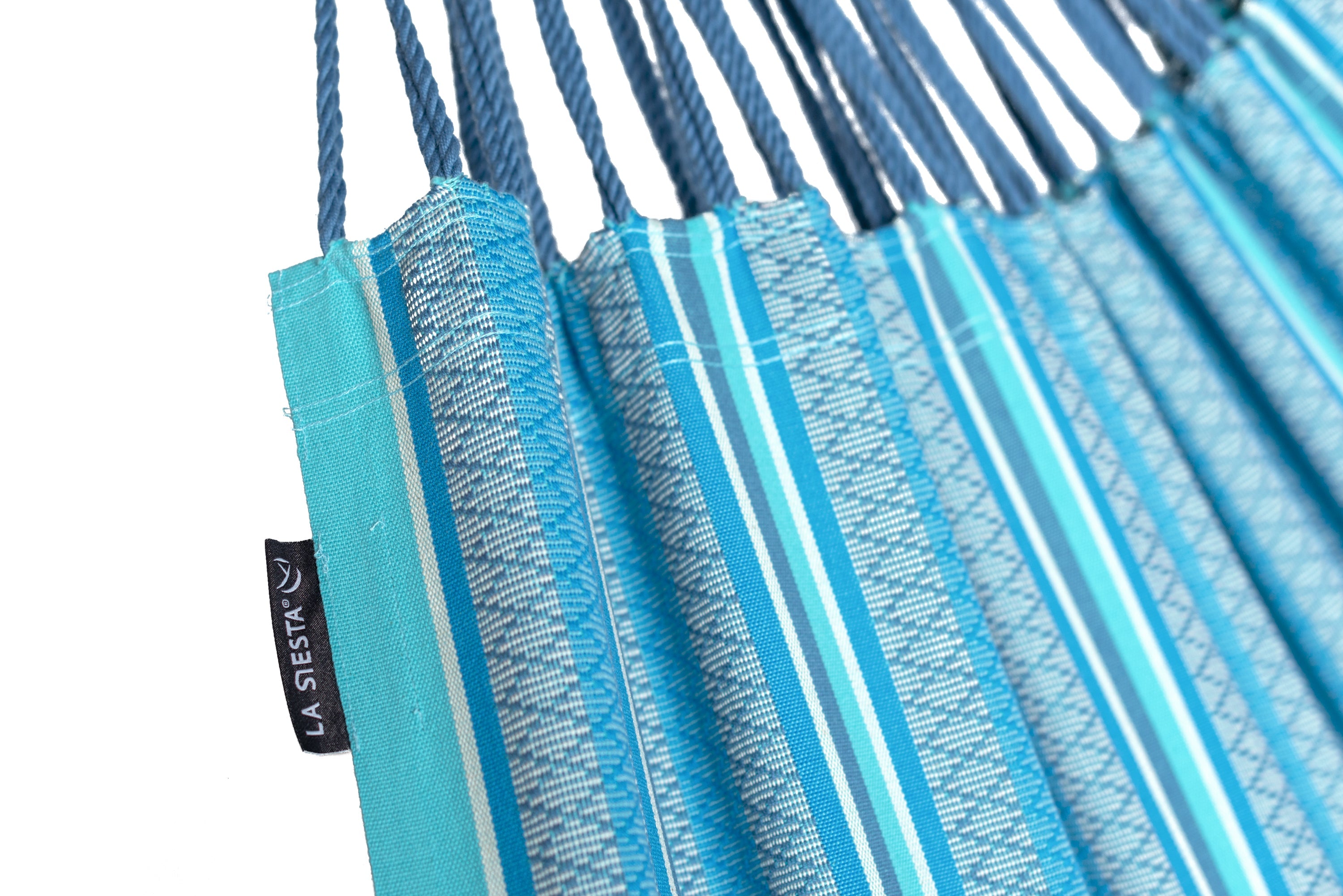 LA SIESTA® - Modesta Kingsize-hængekøje i økologisk bomuld - Azure