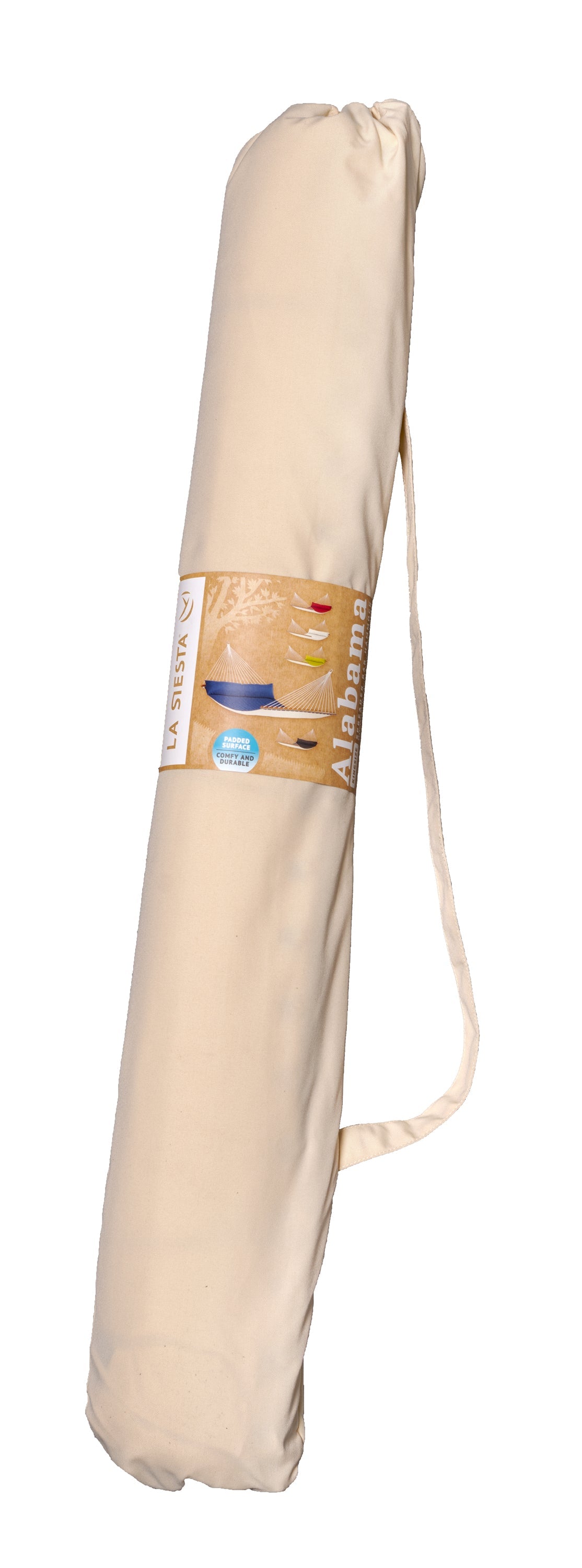 LA SIESTA® - Alabama Kingsize-hængekøje med tværpind - Vanilla