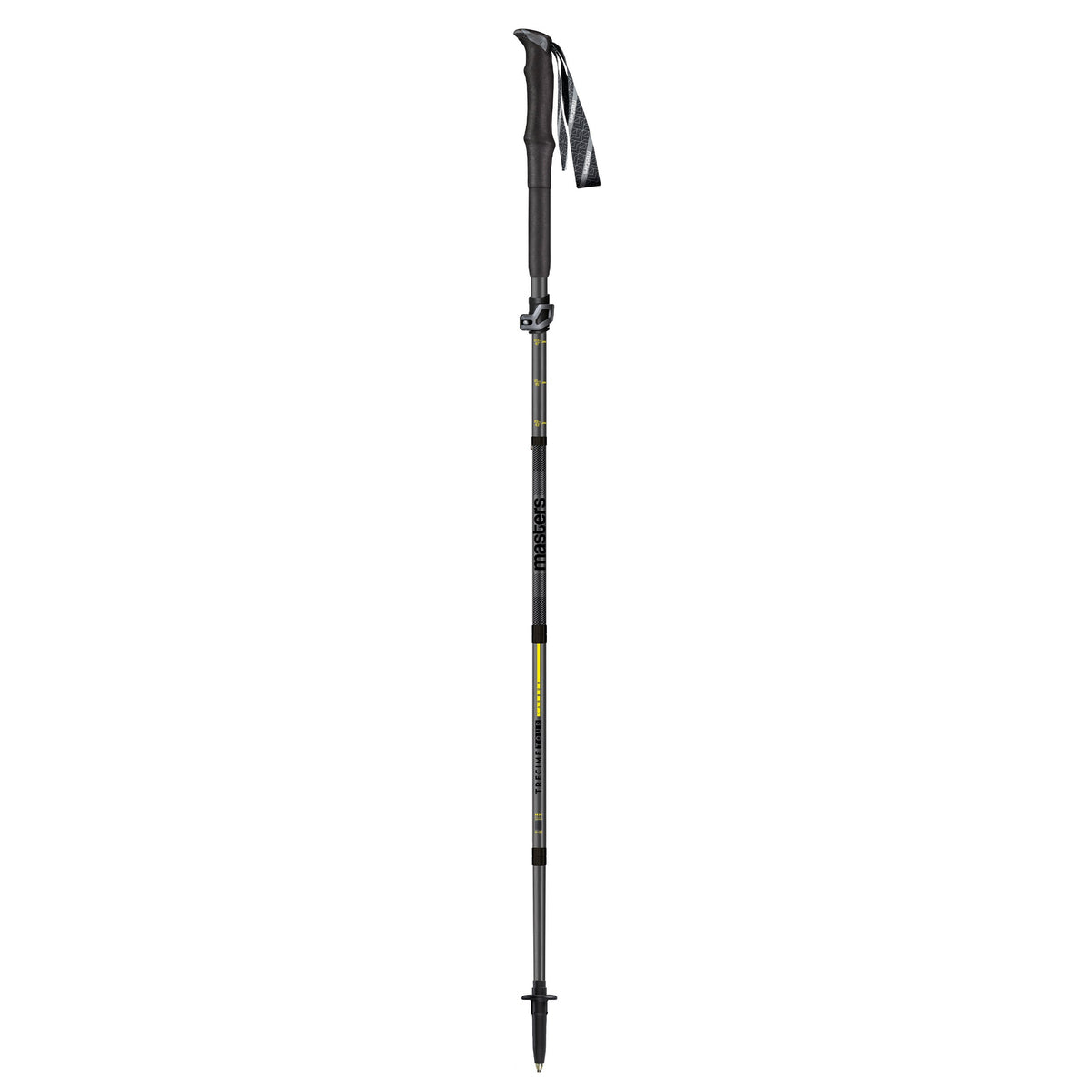 Masters Trecime Tour Carbon foldbar vandrestav i sort og Gul
