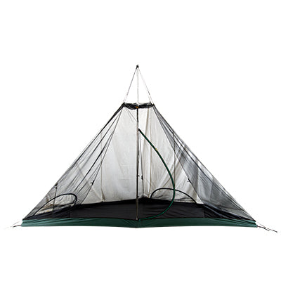 Tentipi Halvt myggenet-indertelt Base til Nordic tipi i sort