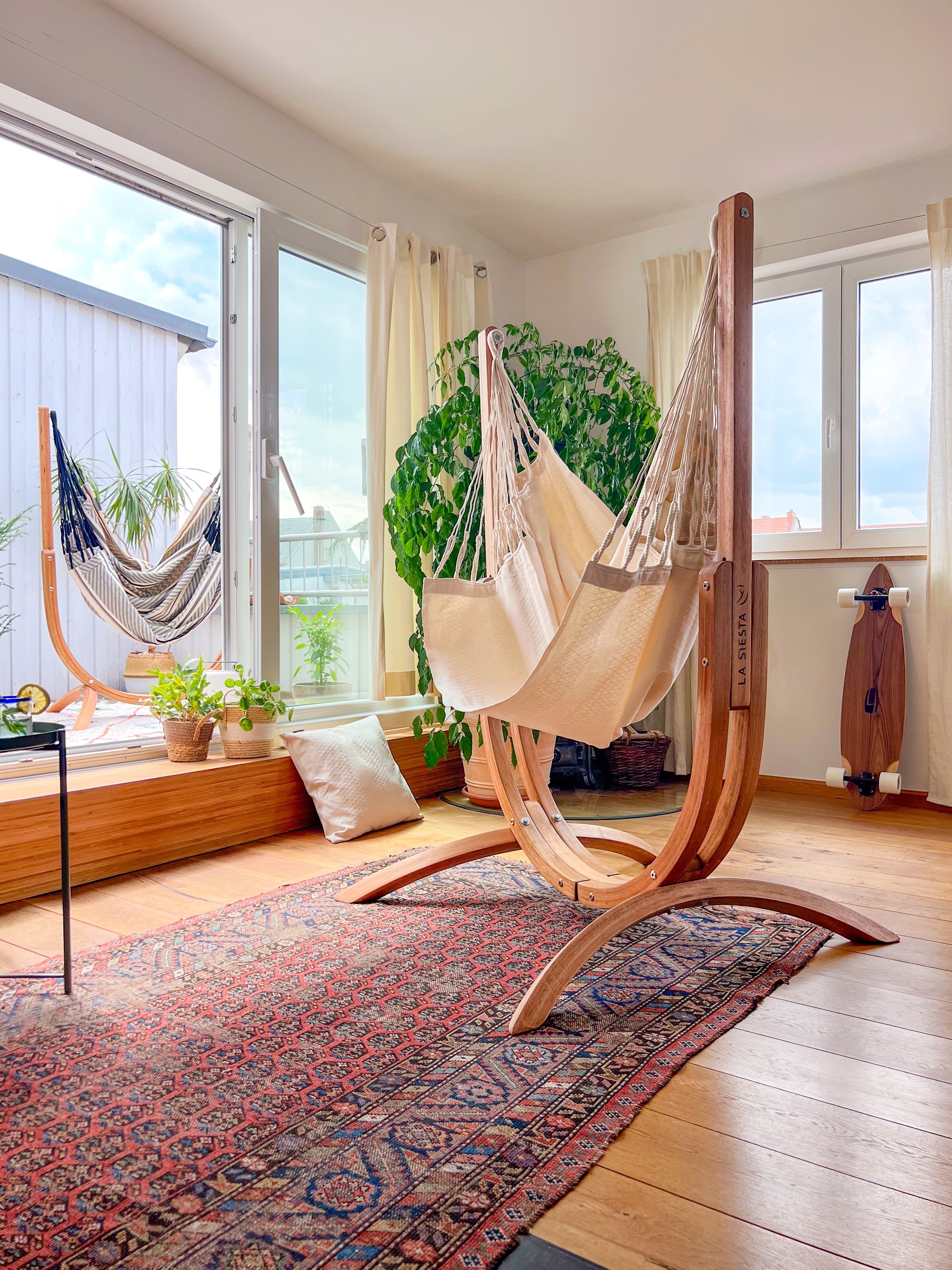 LA SIESTA® - Udine Organic Hængestol af FSC®-certificeret eukalyptus - Latte