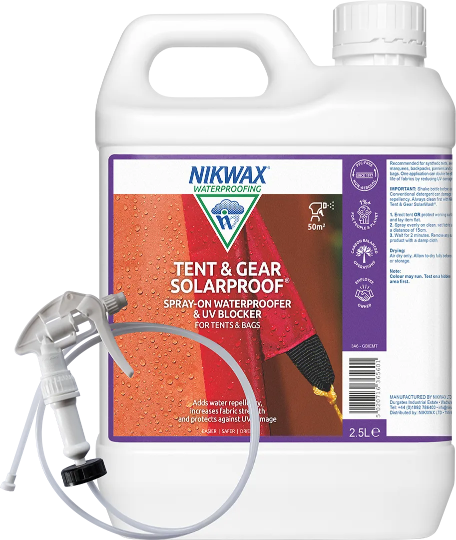 Nikwax - Imprægnering Tent & Gear Solarproof Spray-On - 2.5 L