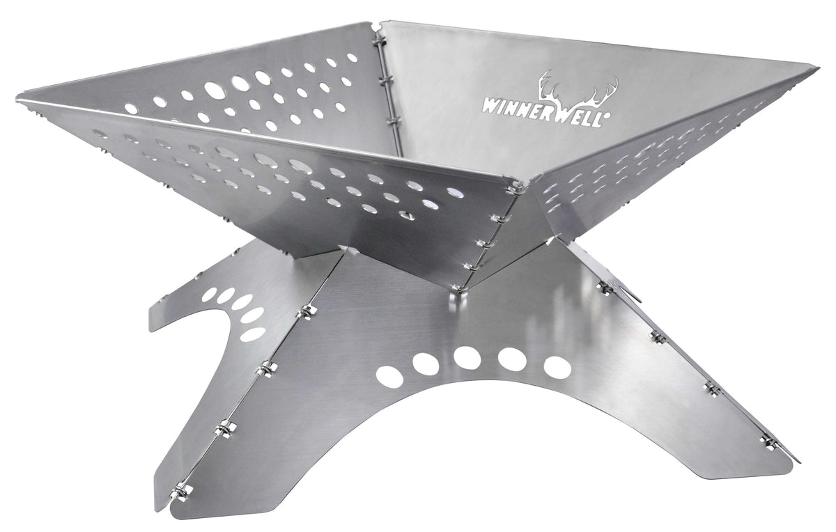 Winnerwell Flat Firepit foldbart bålfad i rustfrit stål (4)