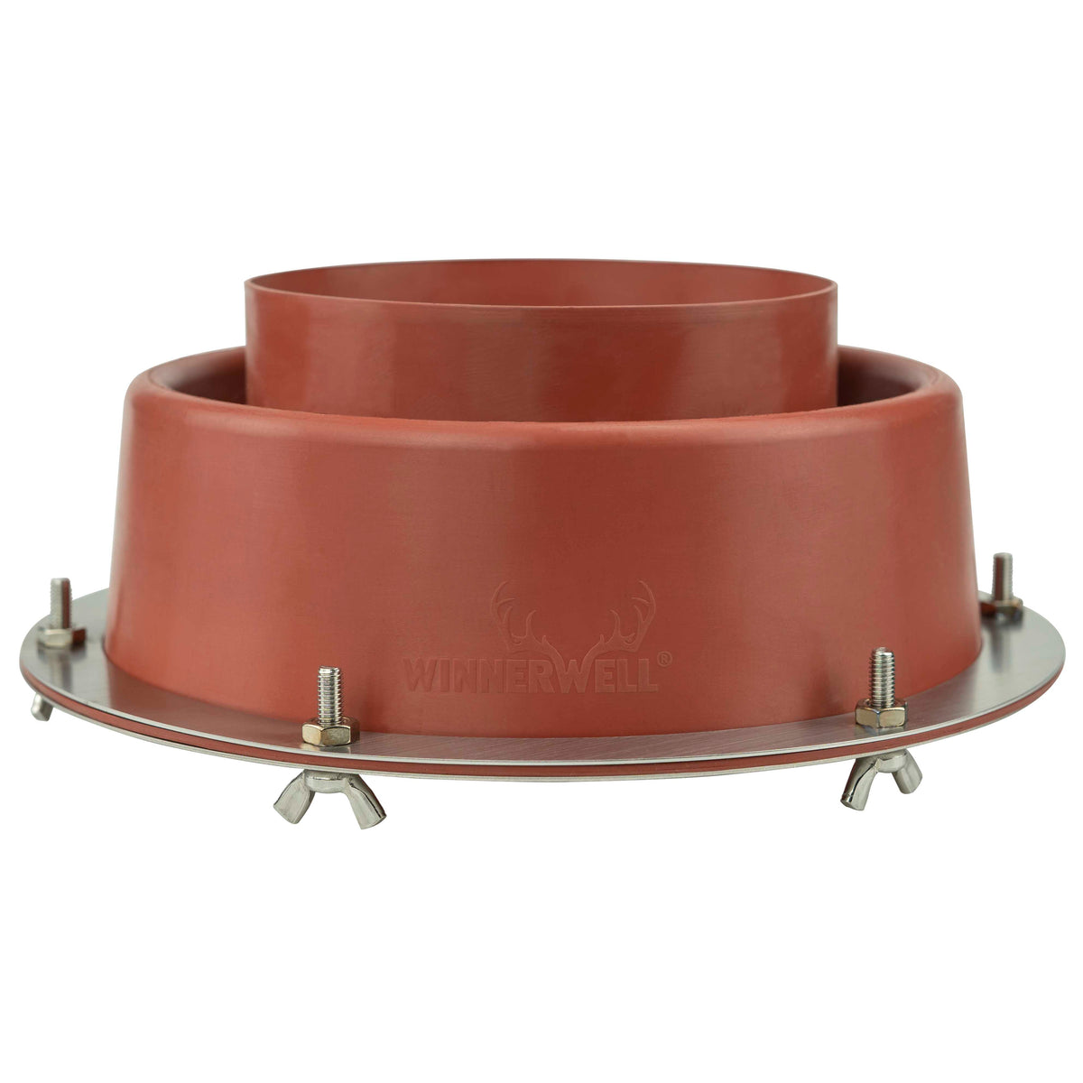 Winnerwell stor flashing kit i rød silikone med rustfri ring