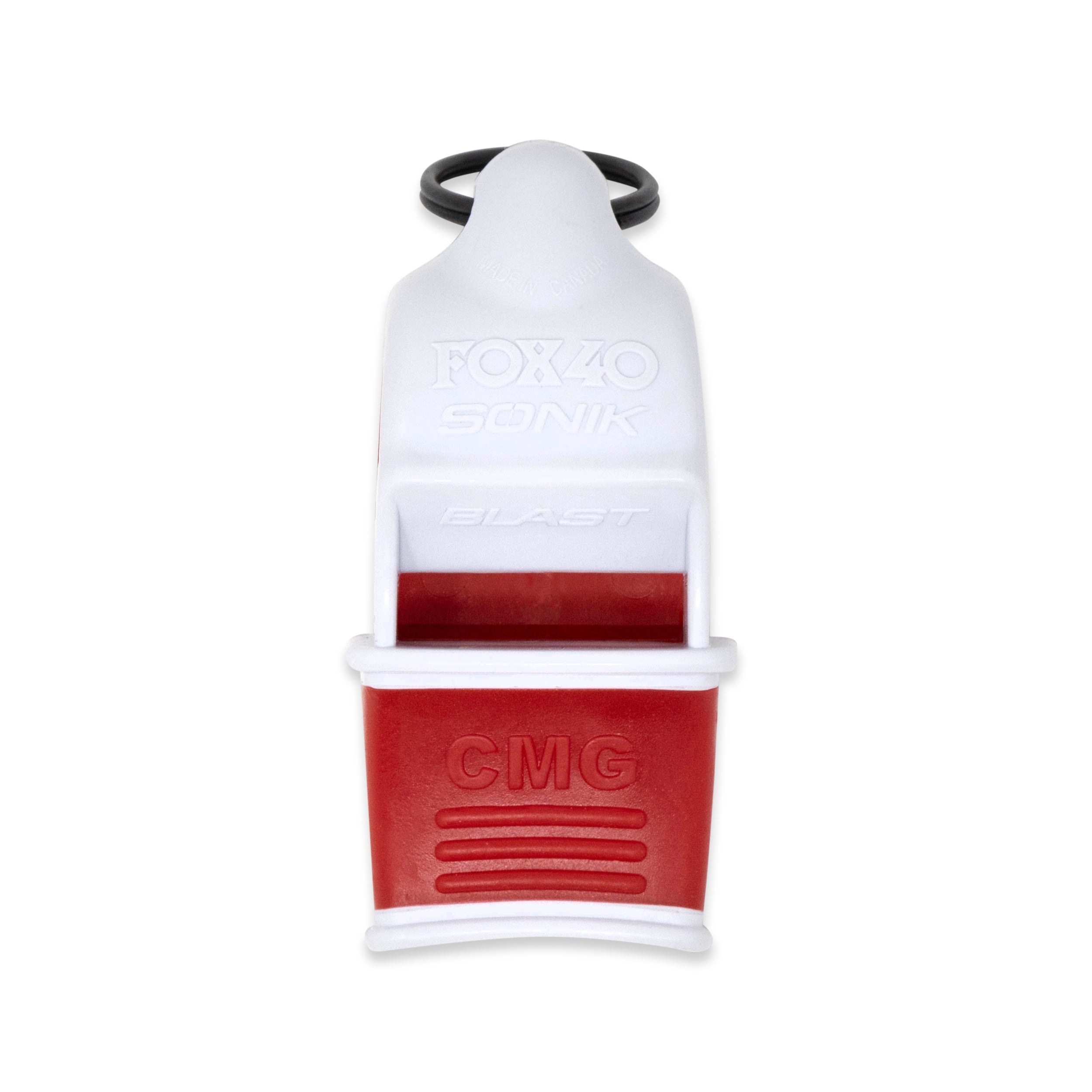 Fox 40 - Dommerfløjter med "Breakaway" snor Sonik Blast CMG - White/Red