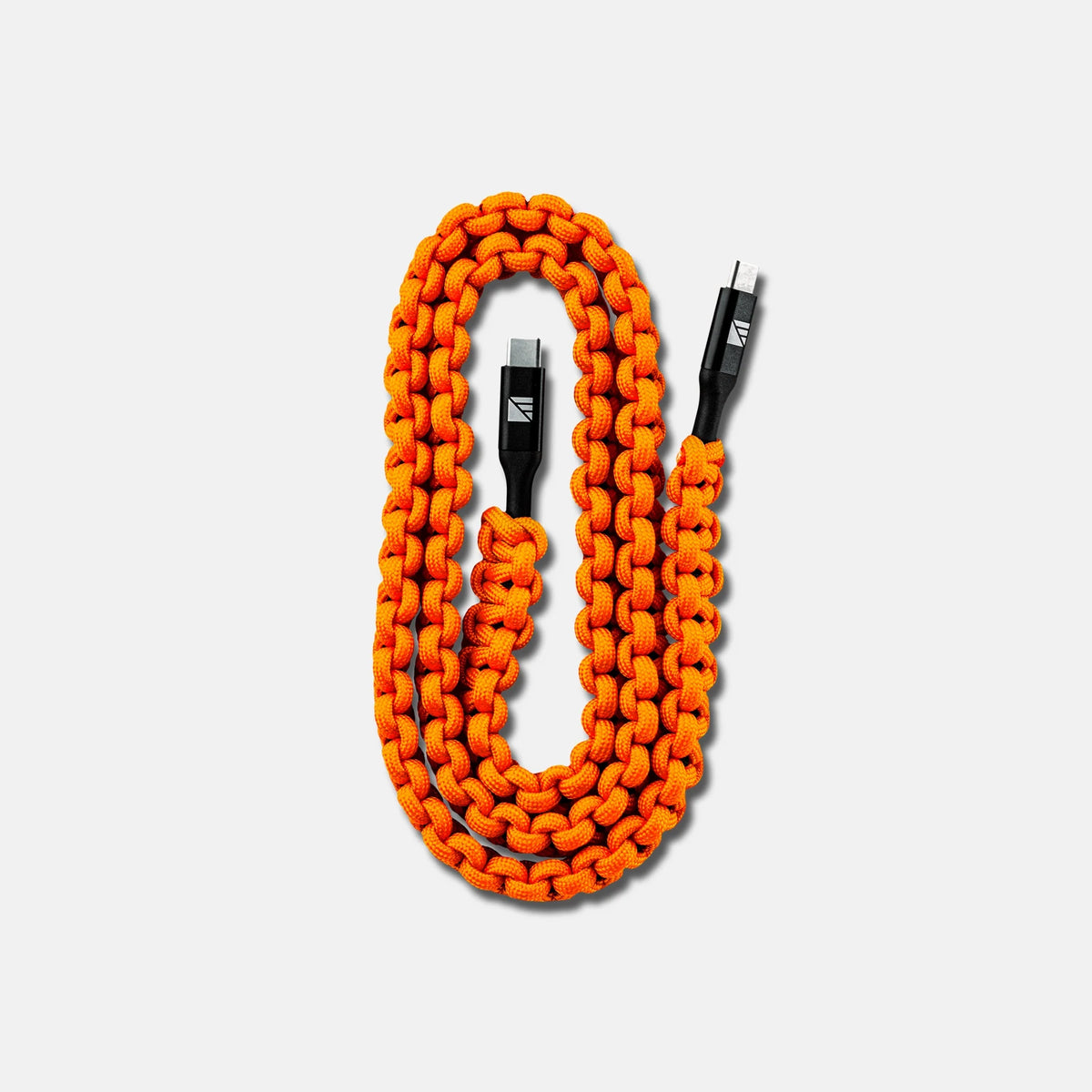 Dark Energy USB-C til USB-C paracord-kabel, orange