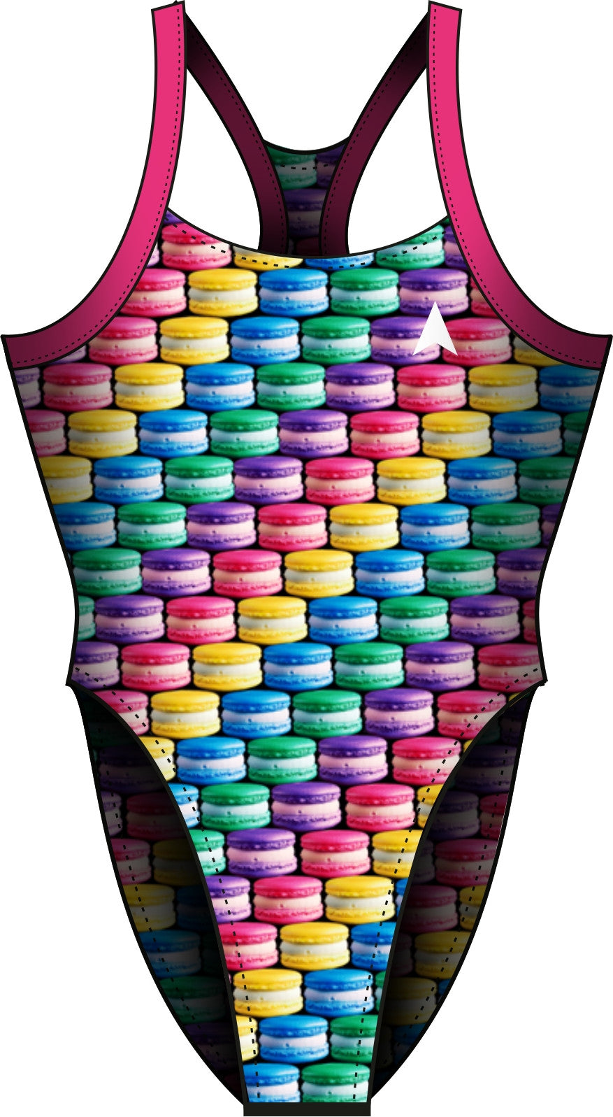Diana Sport - Badedragter JR. Macarons jr, print - Multicolour