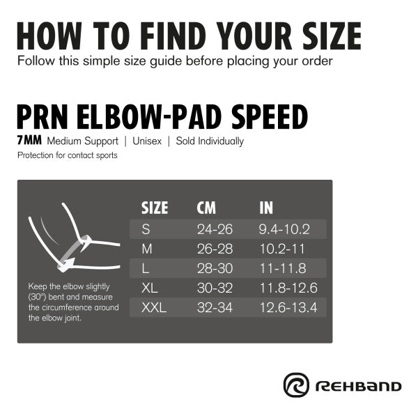 Rehband - PRN Elbow Pad - Black
