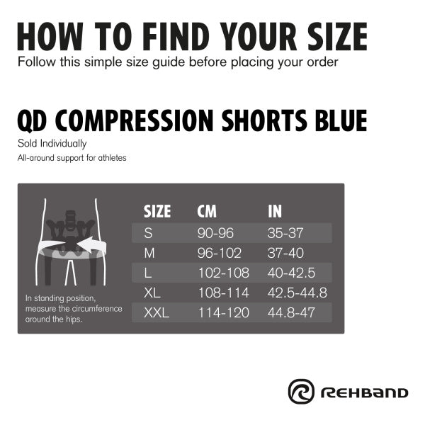Rehband - QD Compression Shorts - Black