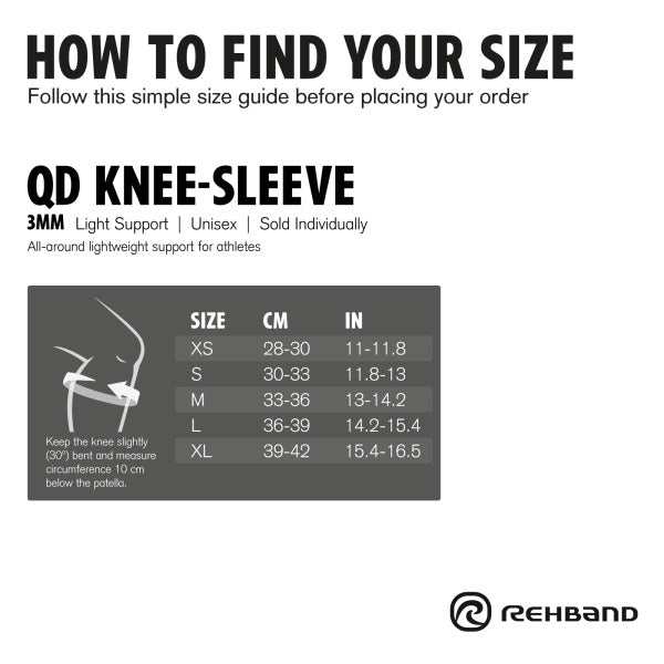 Rehband - QD Knee Sleeve 3 mm - Blue