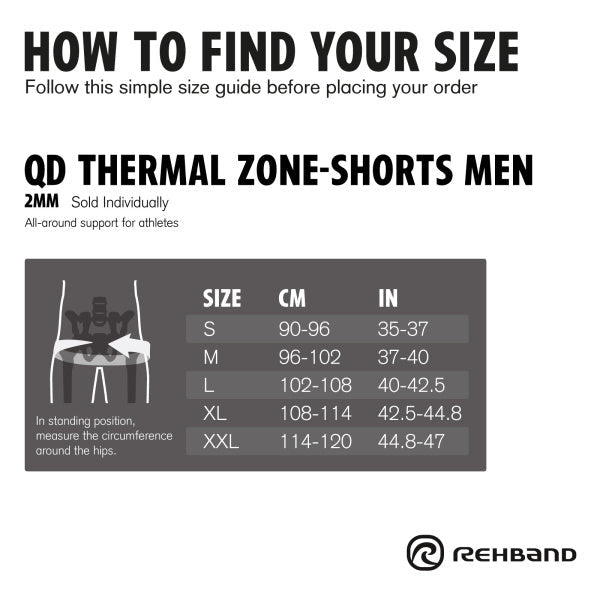 Rehband - QD Thermal Zone Shorts Men - Black