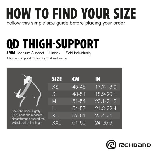 Rehband - QD Thigh Support 5mm - Black